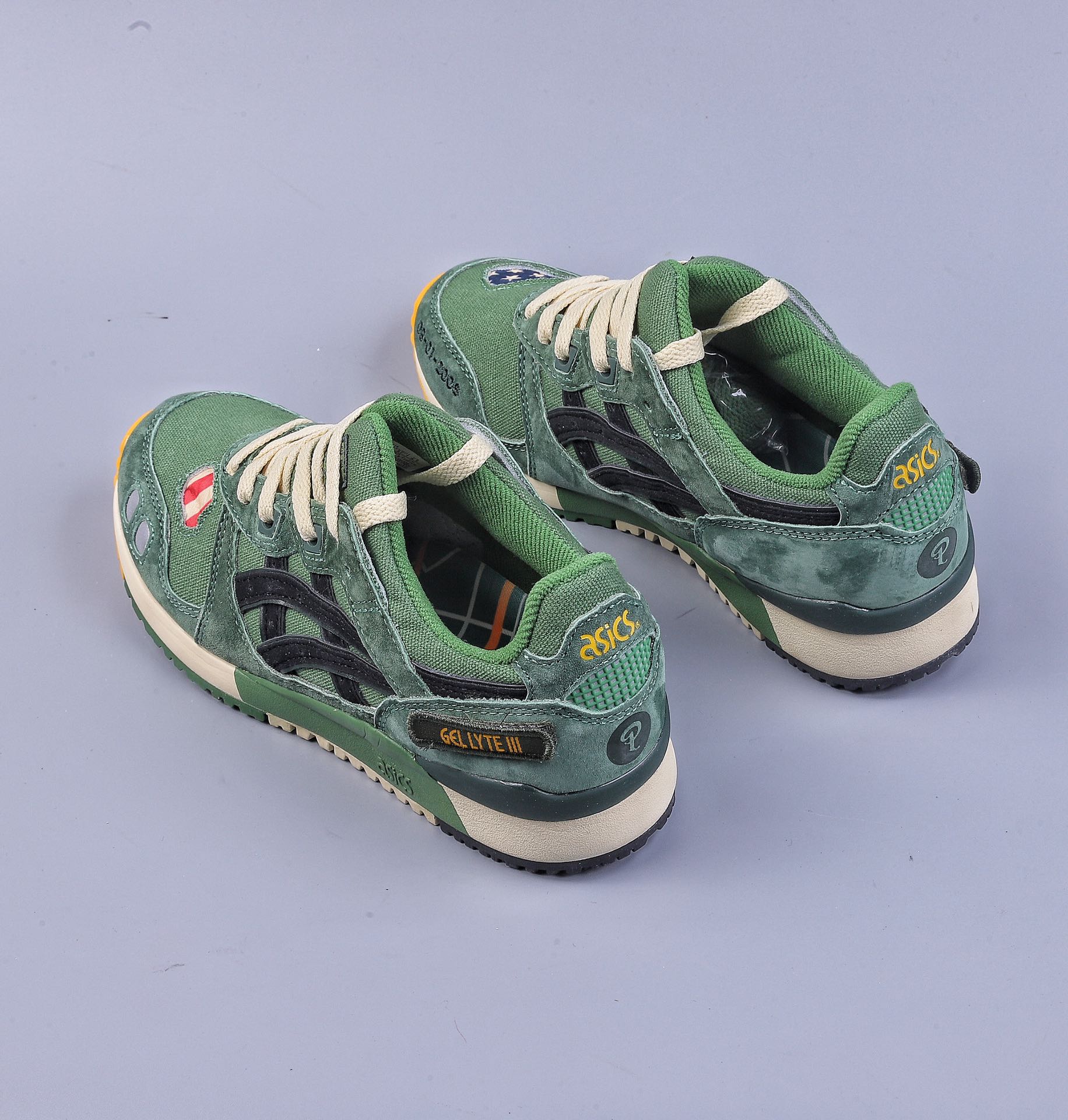 Evisu x Asics Gel-Lyte III 3rd generation low-top classic retro casual sports running shoes 1201A516-300