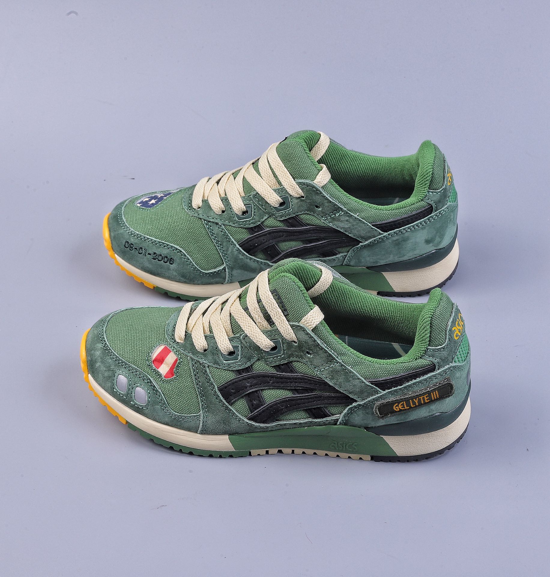 Evisu x Asics Gel-Lyte III 3rd generation low-top classic retro casual sports running shoes 1201A516-300