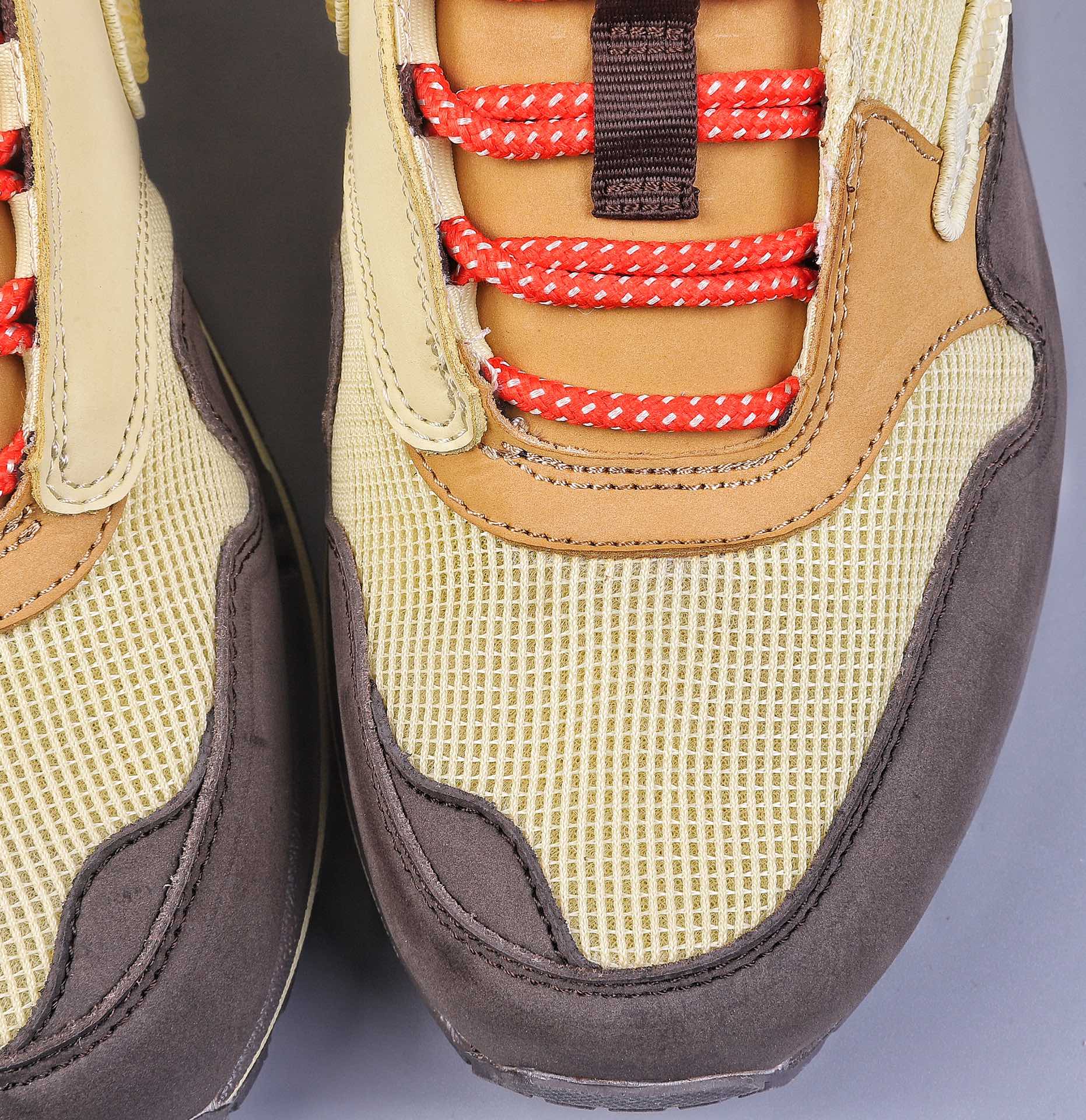 220 Travis Scott x Air Max 1”Cactus Jack”改版款低帮“深棕麦黄米倒钩”DO9392-200