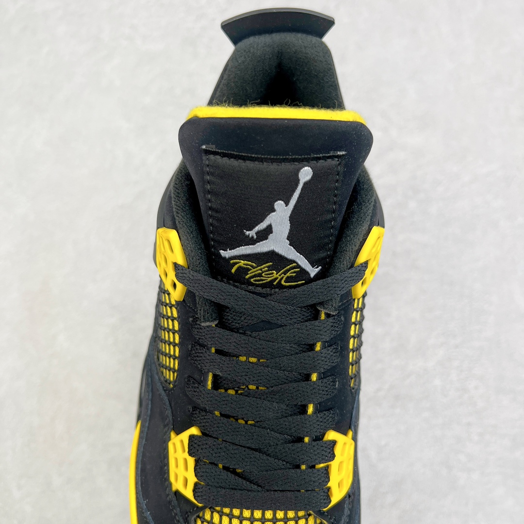 图片[5]-＃K版纯原 Air Jordan AJ4 Retro 黑黄雷公 DH6927-017 全新升级改良 原鞋原楦原纸板同源开发 完美呈现乔4的版型 内侧正确双色网格 还原细节 原厂皮料 正确气垫颜色 正确网格工艺 正确拉帮工艺 全鞋原装材料制作 原档案原模具打造 支持全方位与正品对比 尺码：40 40.5 41 42 42.5 43 44 44.5 45 46 47.5-选品中心