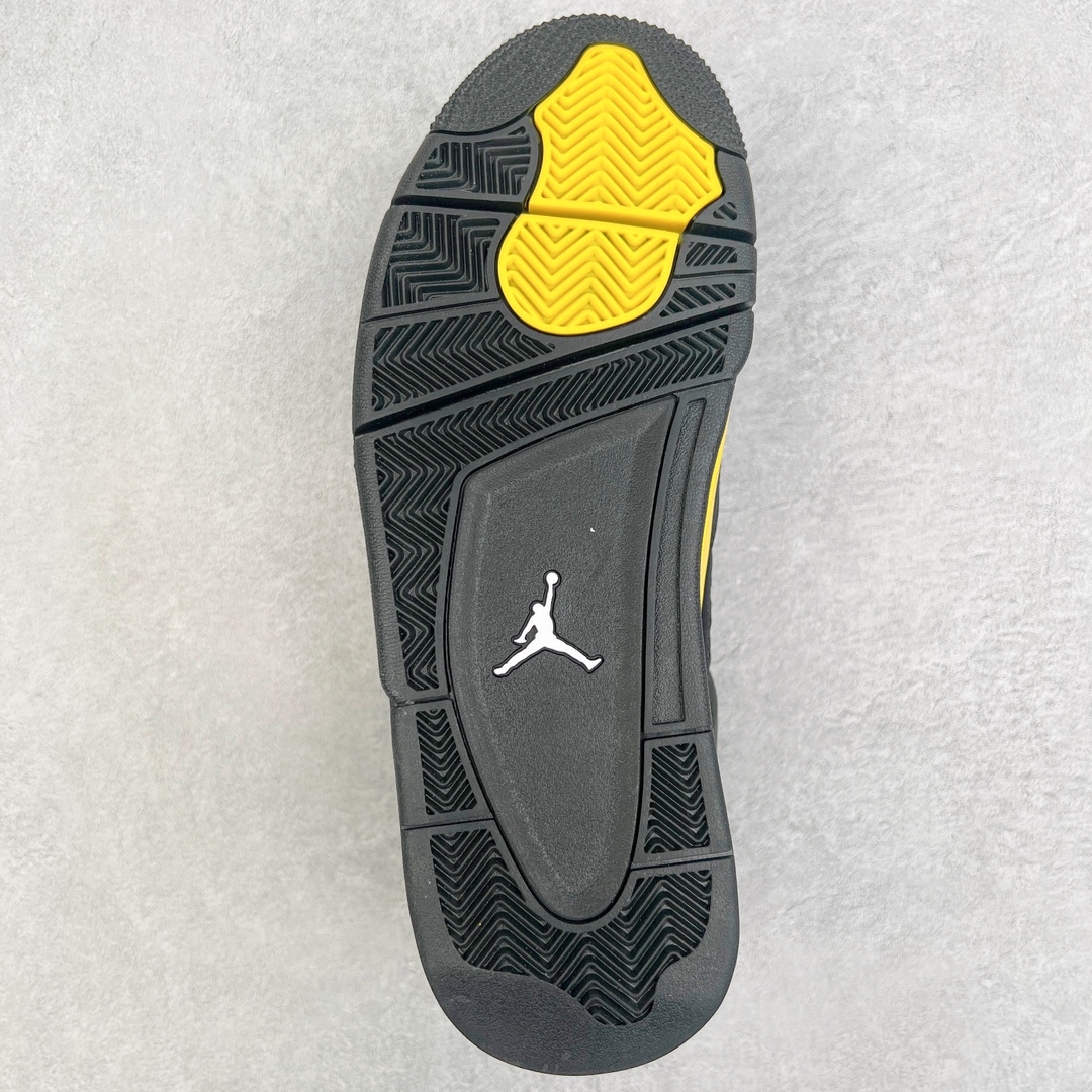 图片[9]-＃K版纯原 Air Jordan AJ4 Retro 黑黄雷公 DH6927-017 全新升级改良 原鞋原楦原纸板同源开发 完美呈现乔4的版型 内侧正确双色网格 还原细节 原厂皮料 正确气垫颜色 正确网格工艺 正确拉帮工艺 全鞋原装材料制作 原档案原模具打造 支持全方位与正品对比 尺码：40 40.5 41 42 42.5 43 44 44.5 45 46 47.5-选品中心