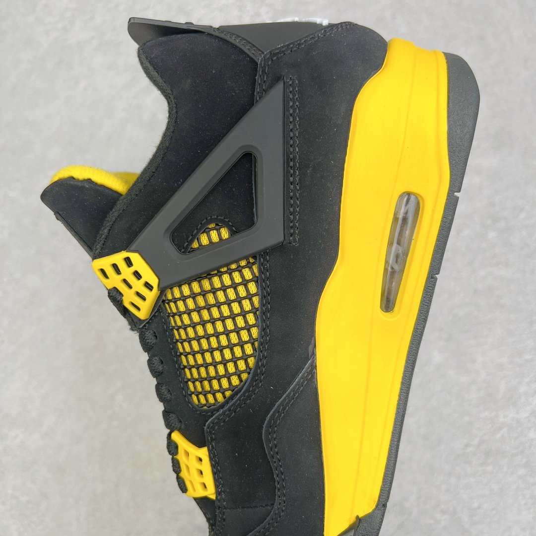 图片[7]-＃K版纯原 Air Jordan AJ4 Retro 黑黄雷公 DH6927-017 全新升级改良 原鞋原楦原纸板同源开发 完美呈现乔4的版型 内侧正确双色网格 还原细节 原厂皮料 正确气垫颜色 正确网格工艺 正确拉帮工艺 全鞋原装材料制作 原档案原模具打造 支持全方位与正品对比 尺码：40 40.5 41 42 42.5 43 44 44.5 45 46 47.5-选品中心