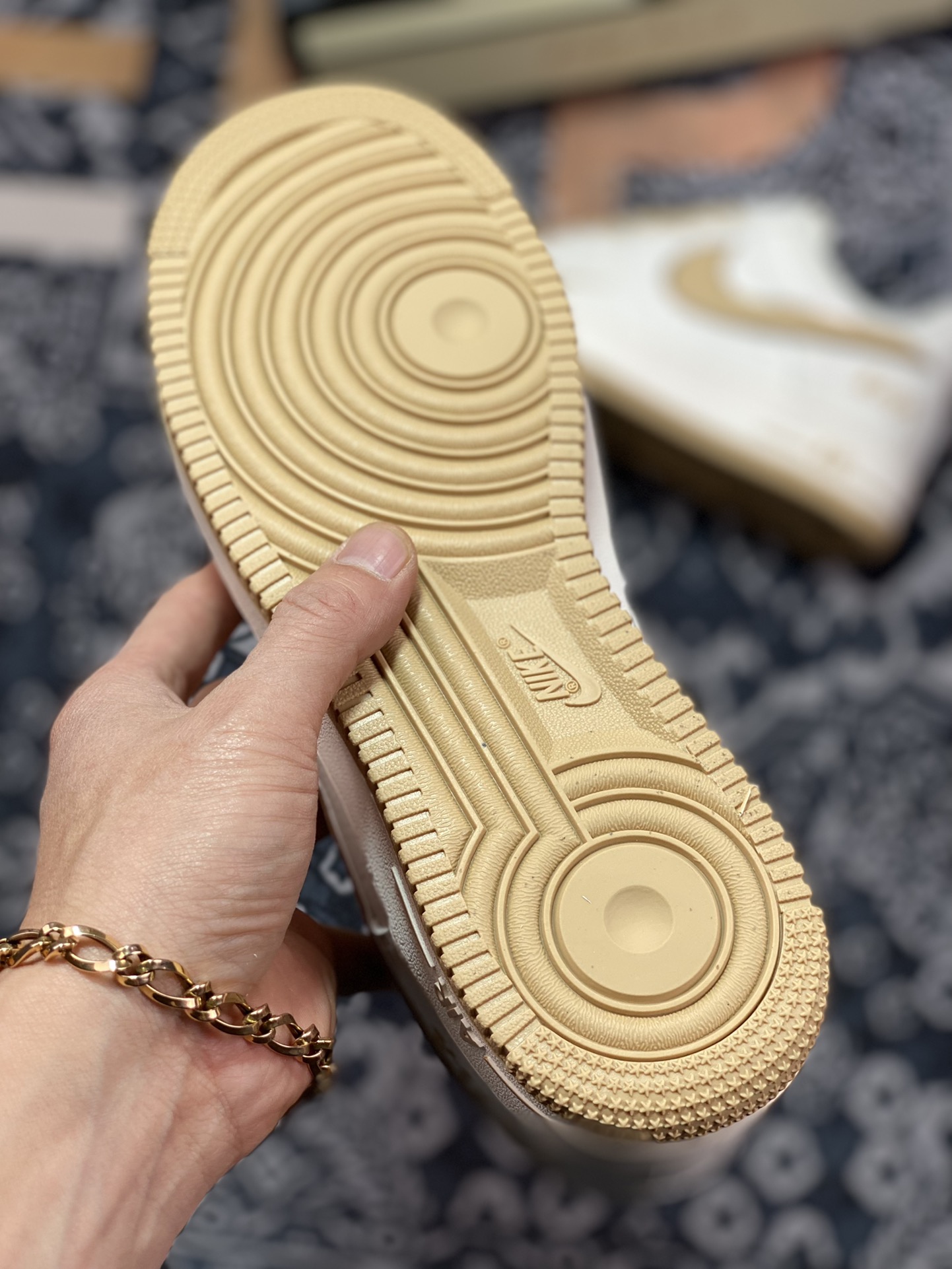 260 Nike Air Force 1’07 Low”White/Brown/Silver”空军一号“皮革白浅棕小钩”BM1996-055