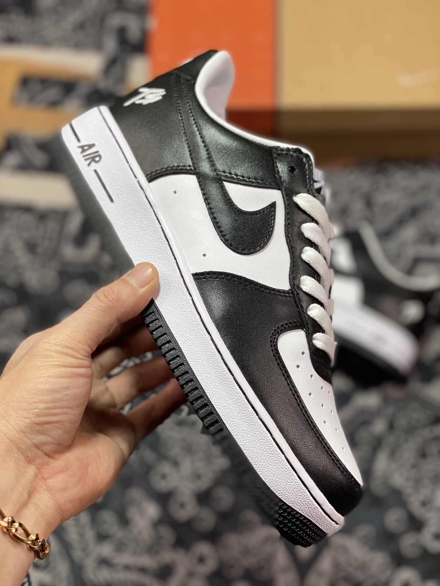 200 Nike Air Force 1’07 Low”Black/White”空军一号经典低帮“黑白熊猫TS刺绣”CN2405-001