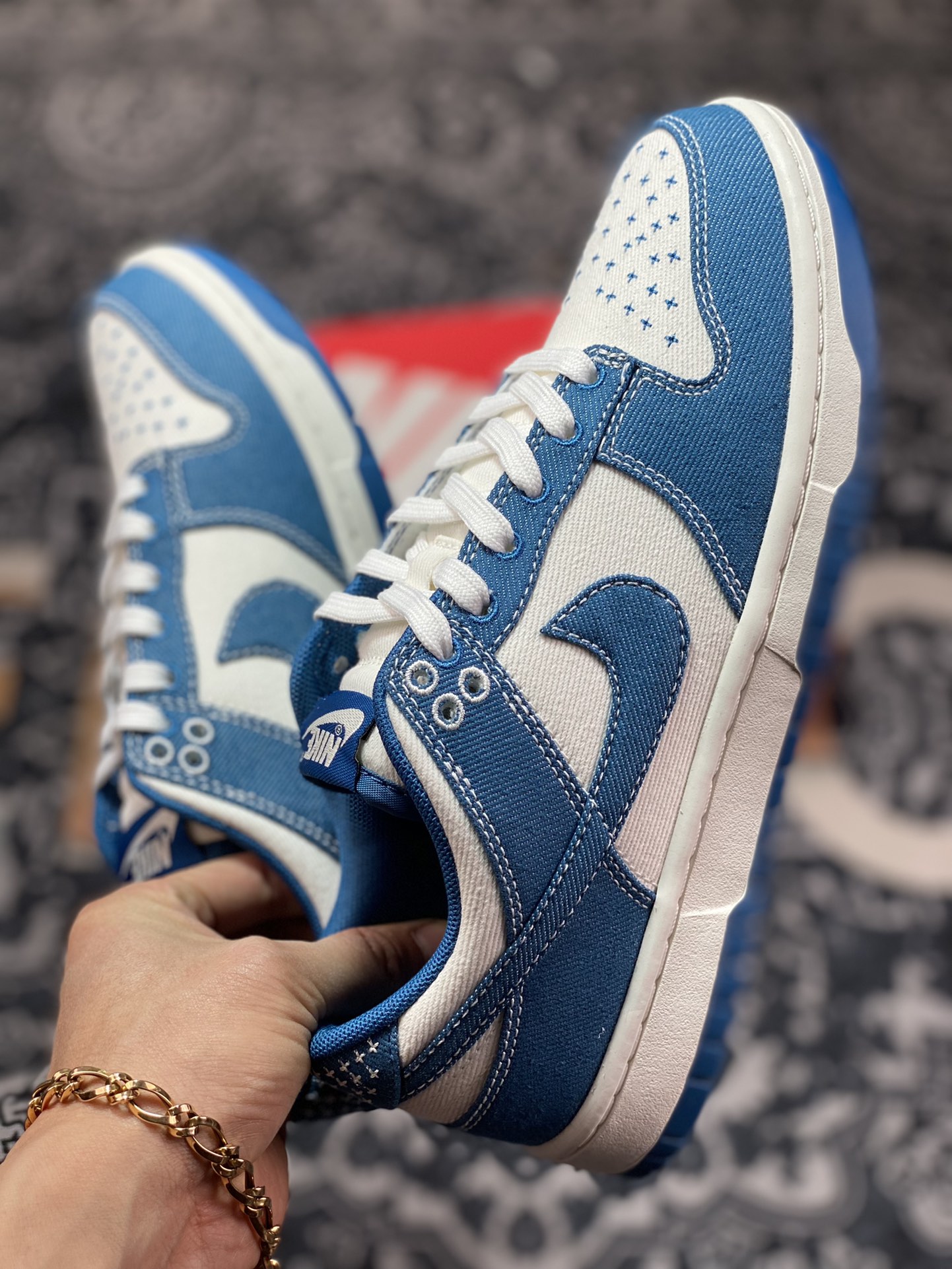 280 Nike SB Dunk Retro Low”Industrial Blue Sashiko”扣篮系列低帮休DV0834-101