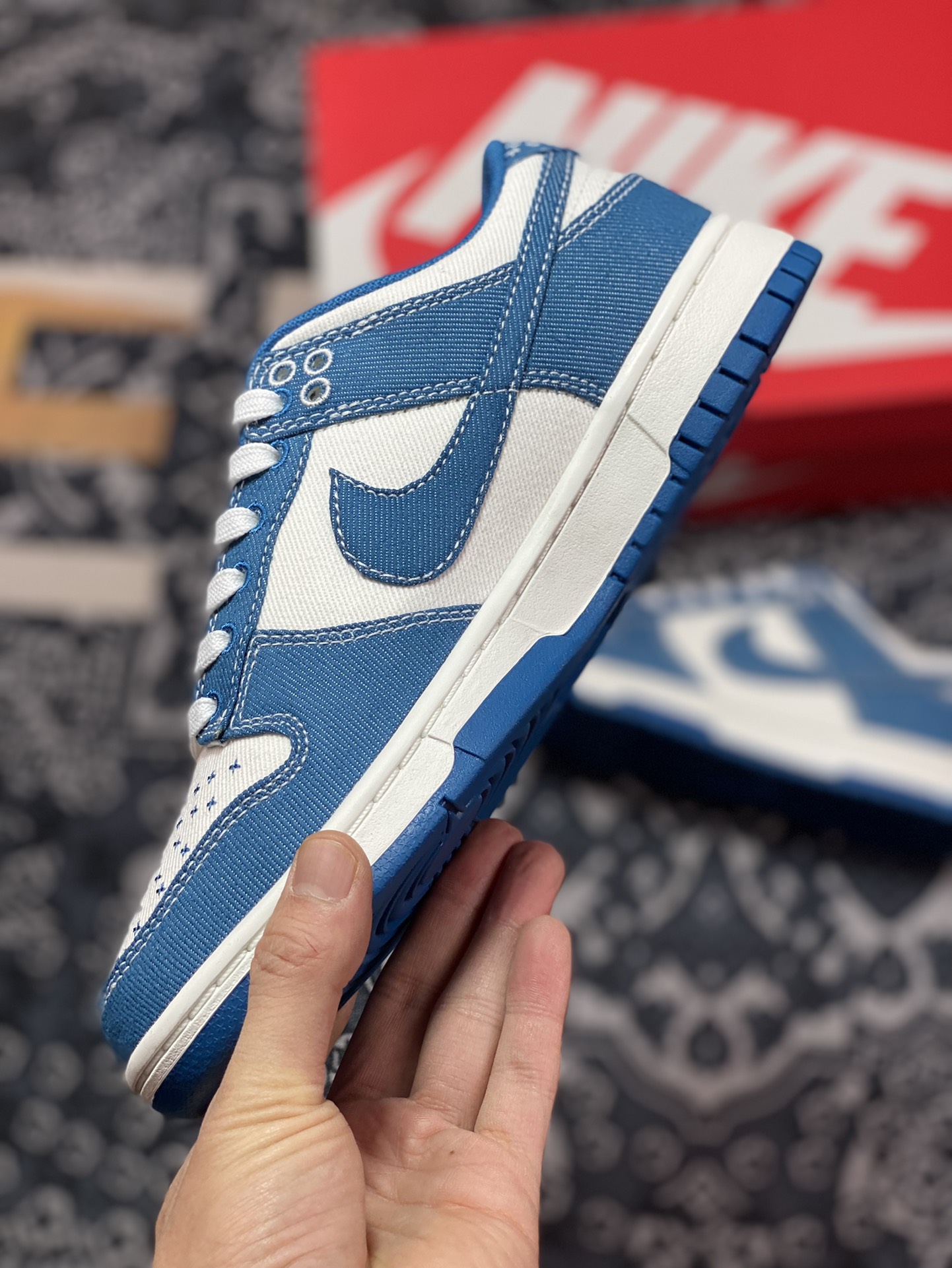280 Nike SB Dunk Retro Low”Industrial Blue Sashiko”扣篮系列低帮休DV0834-101