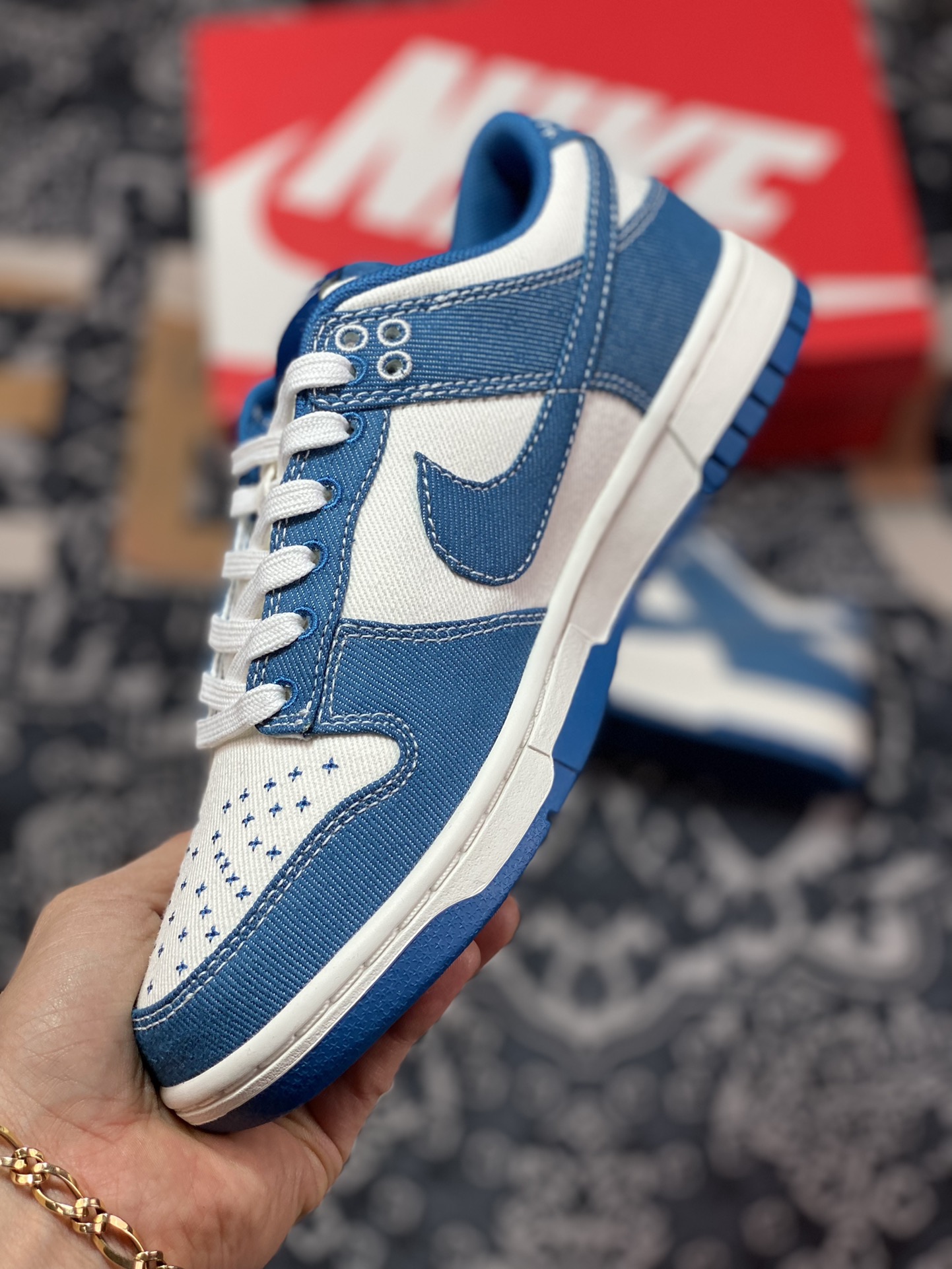280 Nike SB Dunk Retro Low”Industrial Blue Sashiko”扣篮系列低帮休DV0834-101