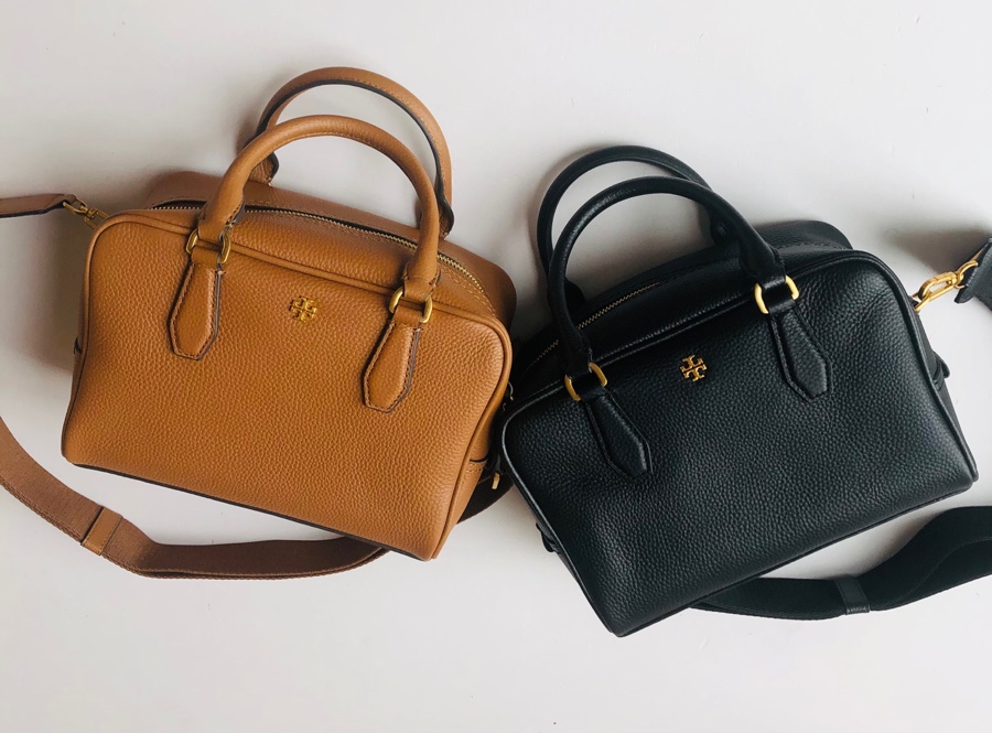 Tory Burch Tory Burch 2023新款Blake枕头包 荔枝纹牛皮 耐磨 容量大 肩带可调节