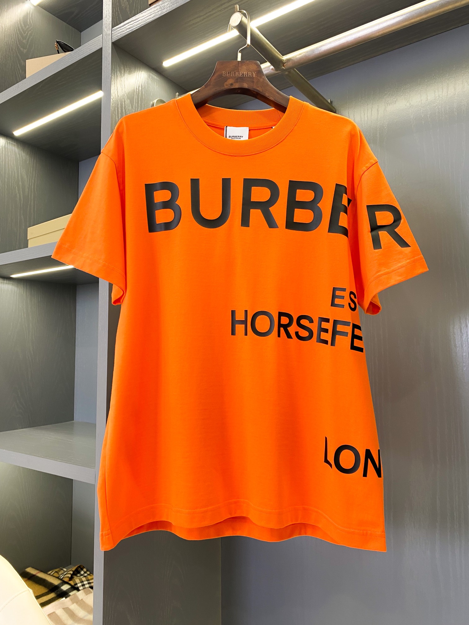 Burberry Clothing T-Shirt Printing Cotton Horseferry Casual