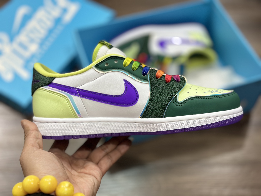 220 Air Jordan 1 Low aj1 慈善 乔1低帮篮球鞋  FD9665-351