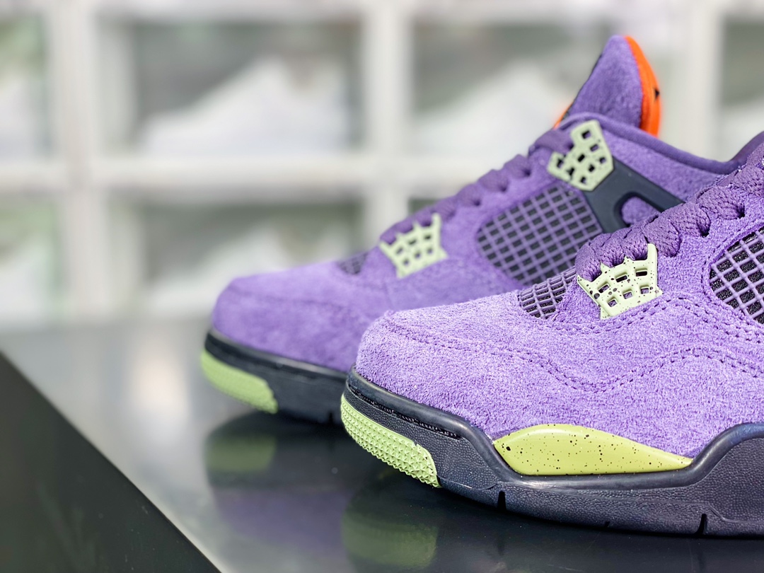 280 Wmns Air Jordan 4 Retro”Canyon Purple”AJ4代中帮“麂皮紫小丑”AQ9129-500