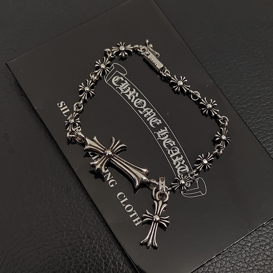 Chrome Hearts 克罗心新款十字架手链