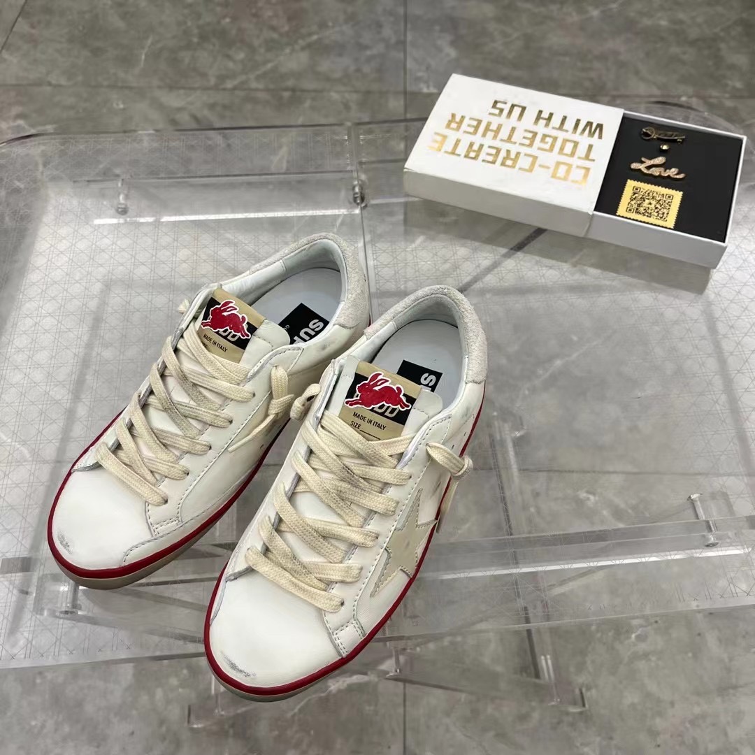 Golden Goose Skateboard Shoes Single Layer Shoes Best Quality Fake
 Gold Red White Yellow Unisex Cowhide Frosted Fall/Winter Collection