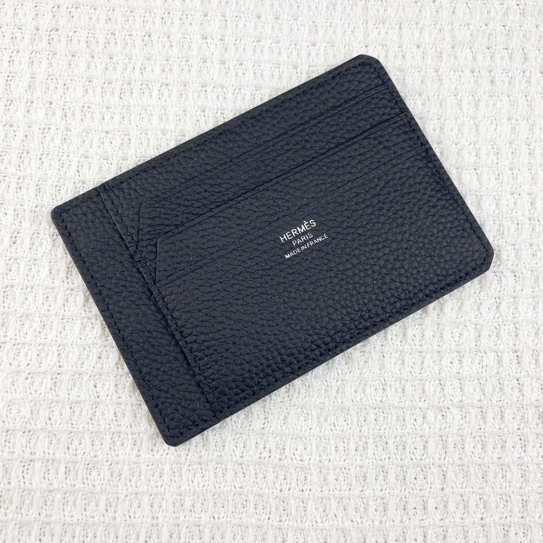 Designer Hermes Wallet Card pack Lychee Pattern Calfskin Cowhide