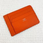 Hermes Replica
 Wallet Card pack Lychee Pattern Calfskin Cowhide