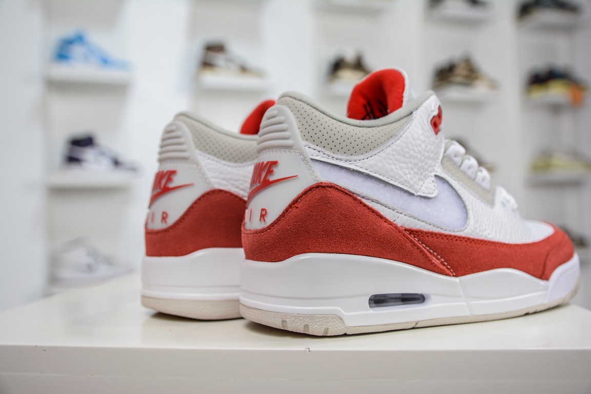 300 Air Jordan 3 Retro 白红换勾 最高工艺复刻  CJ0939-100