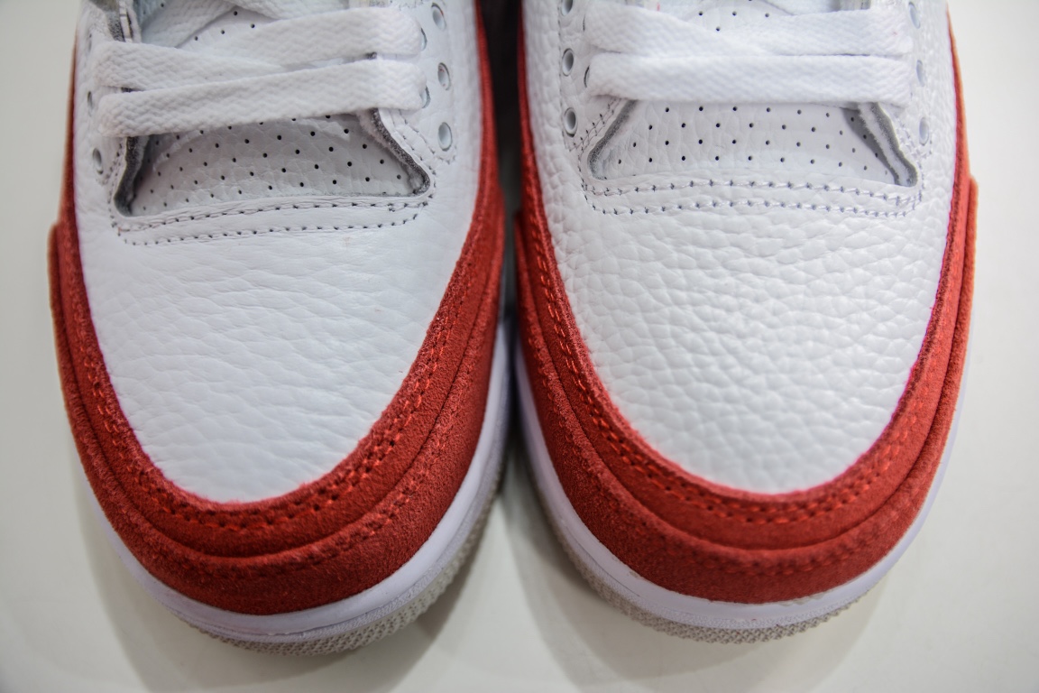300 Air Jordan 3 Retro 白红换勾 最高工艺复刻  CJ0939-100