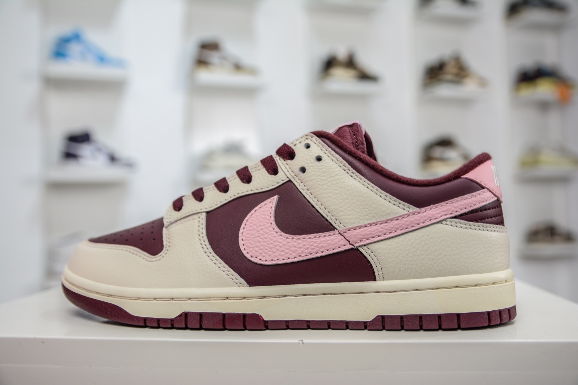 280 Nike SB Dunk Low Dunk “粉勾”白酒红 DR9705-100