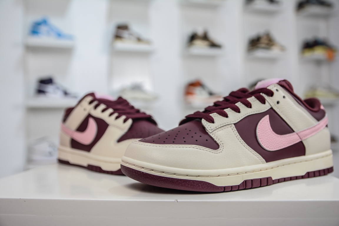 280 Nike SB Dunk Low Dunk “粉勾”白酒红 DR9705-100