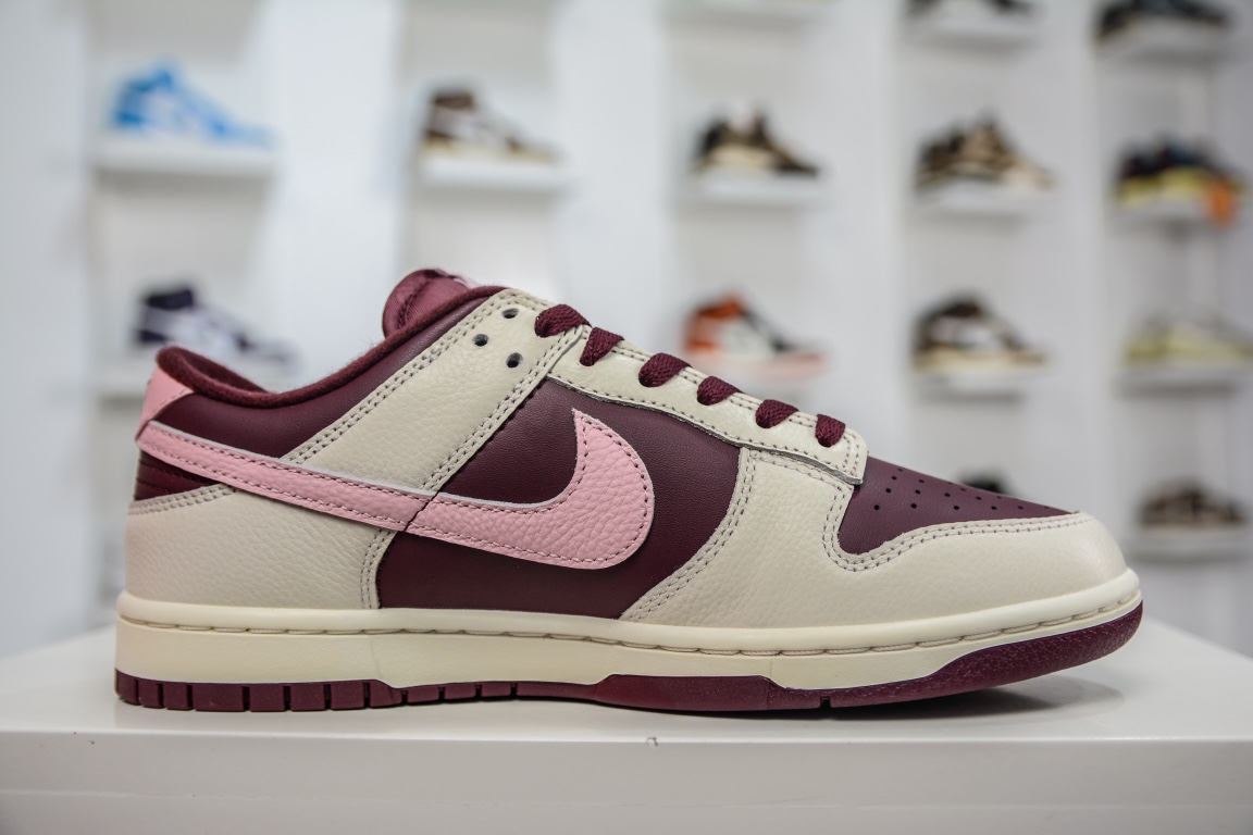 280 Nike SB Dunk Low Dunk “粉勾”白酒红 DR9705-100