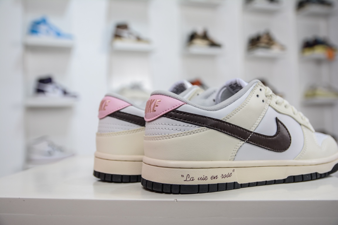 200 性价比NK Dunk Low 花期信使 栗子棕杏仁白 低帮休闲运动板鞋 DD1503-117