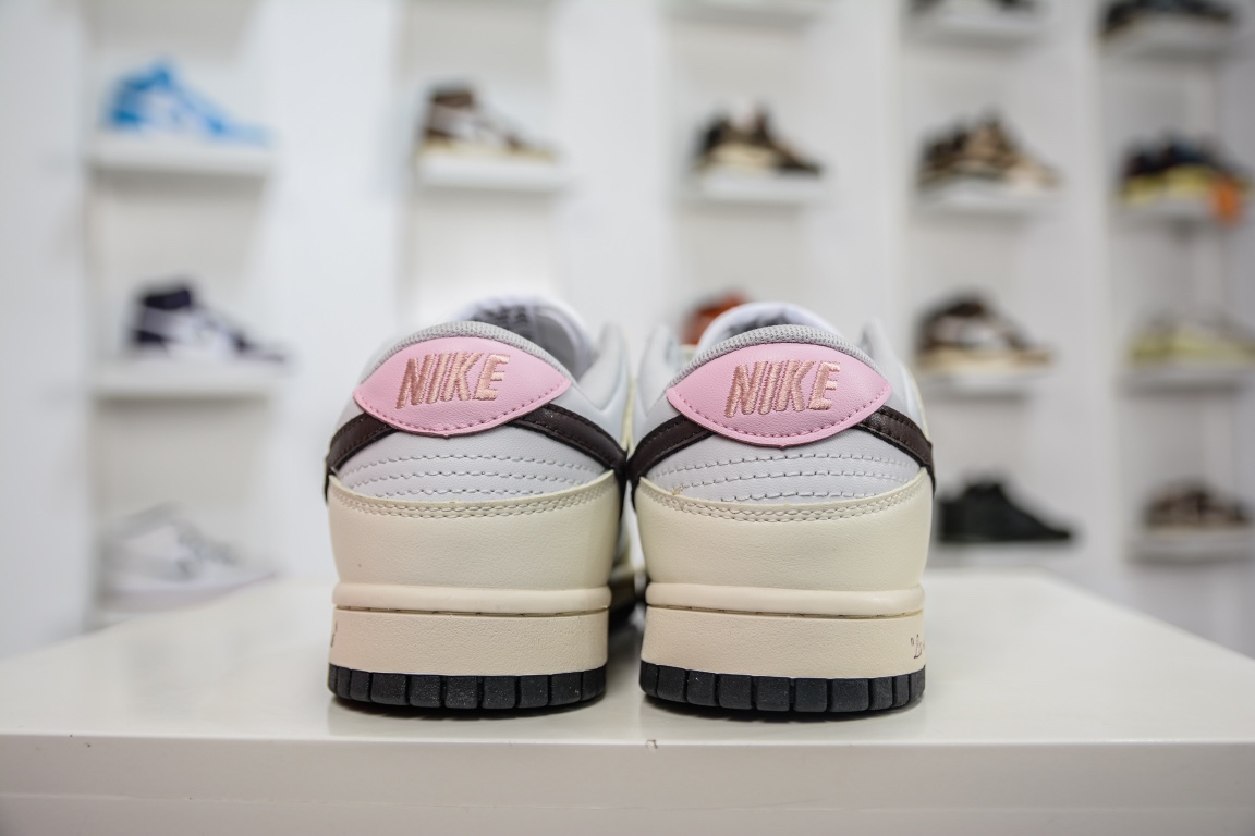 200 性价比NK Dunk Low 花期信使 栗子棕杏仁白 低帮休闲运动板鞋 DD1503-117