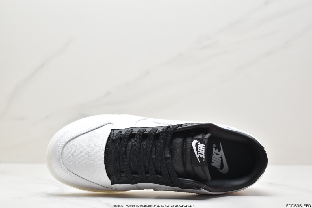 350 纯原CLOT × Nike SB Dunk Low 联名 白丝绸FN0315-110