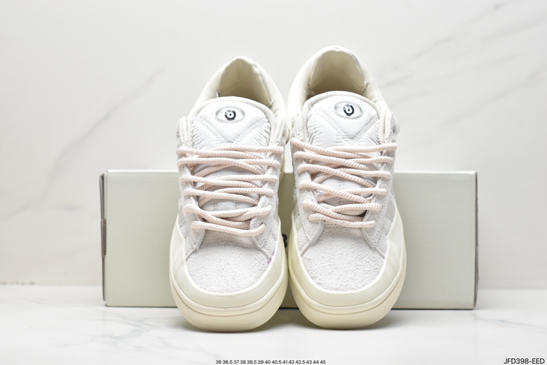 Original box Bad Bunny x adidas originals Campus Bad Bunny white casual sports sneakers FZ5823