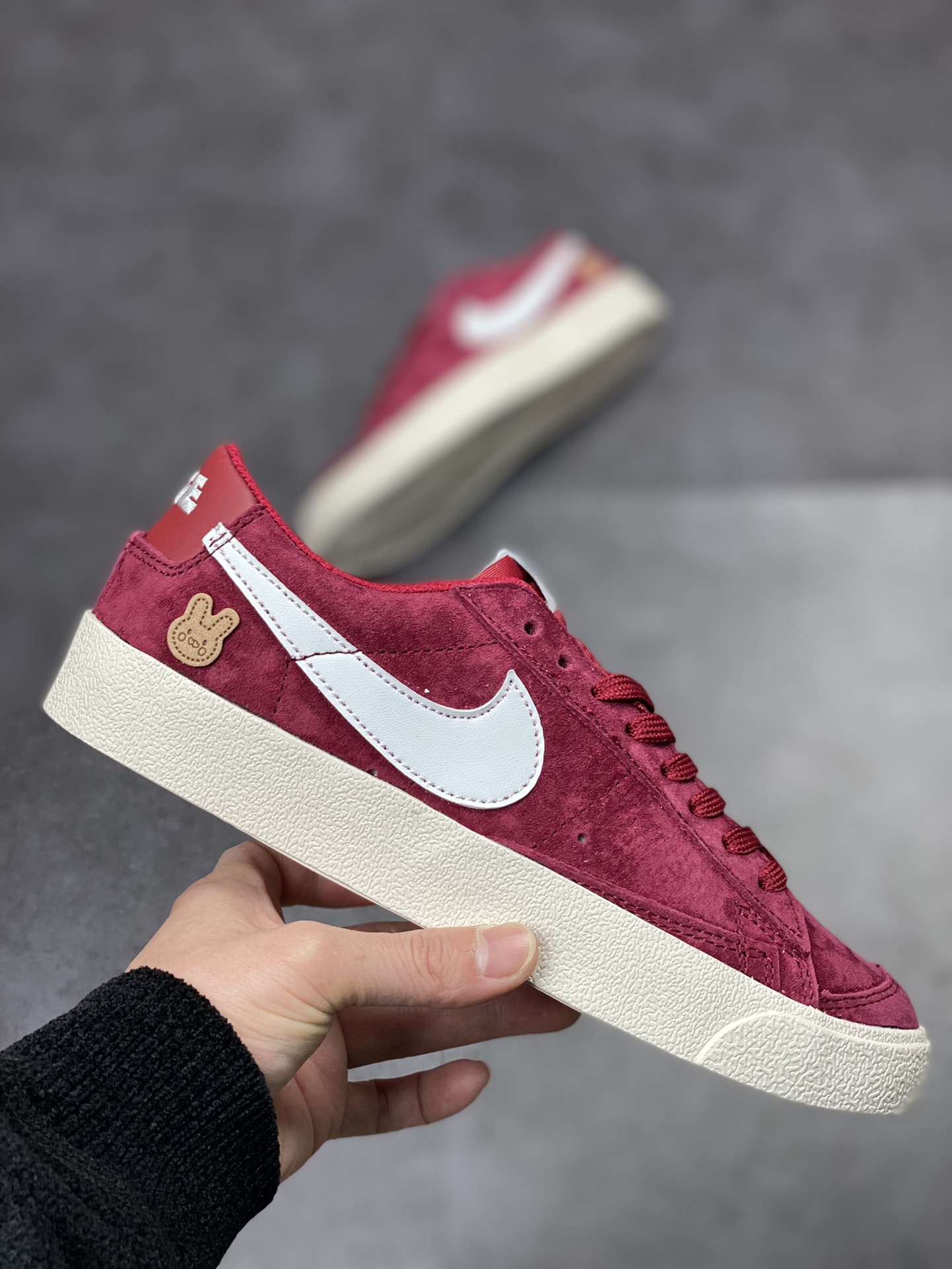 160 Nike Blazer Low 酒红兔年限定 经典百搭低帮开拓者休闲运动板鞋DX5461-002