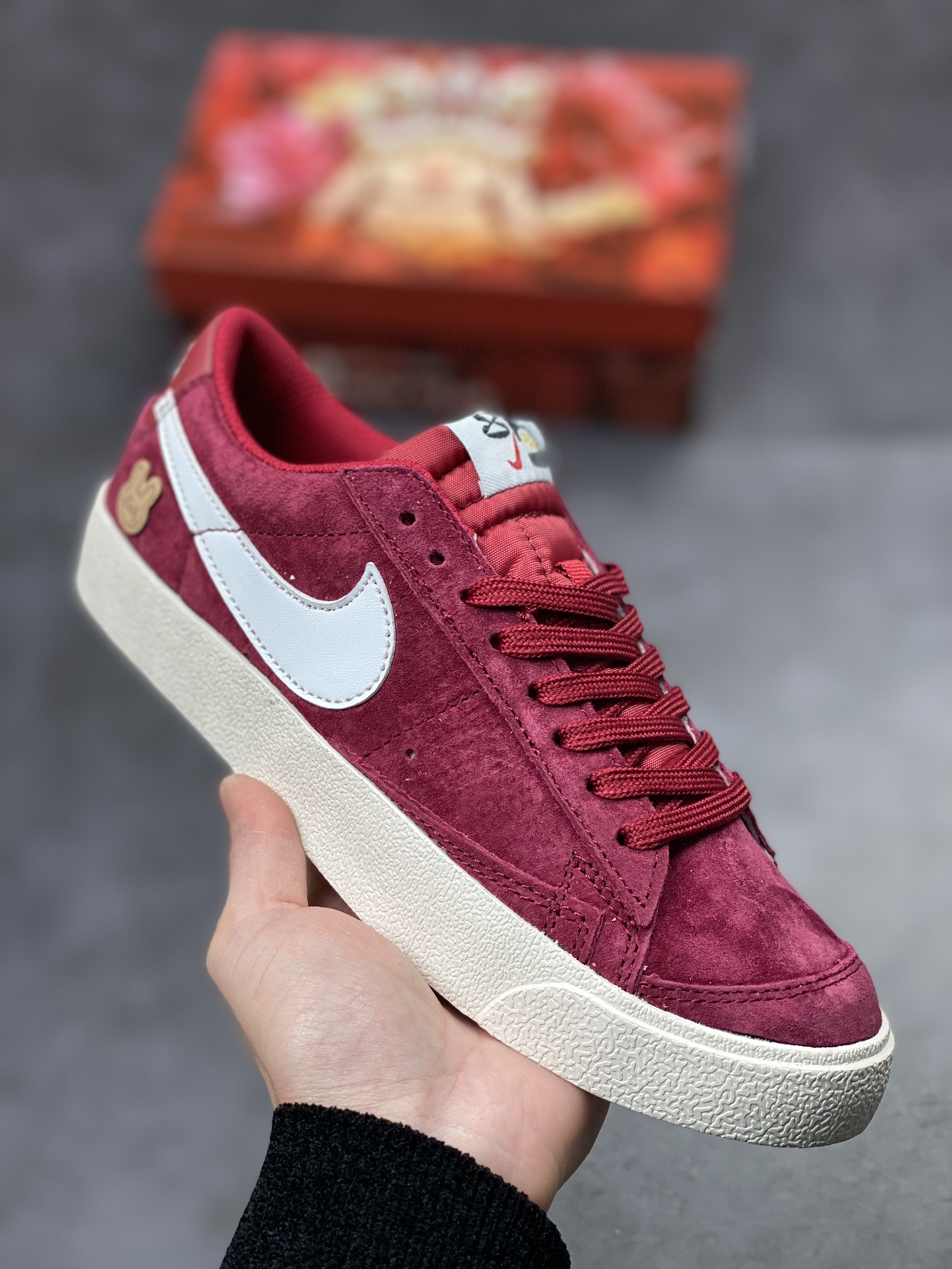 160 Nike Blazer Low 酒红兔年限定 经典百搭低帮开拓者休闲运动板鞋DX5461-002