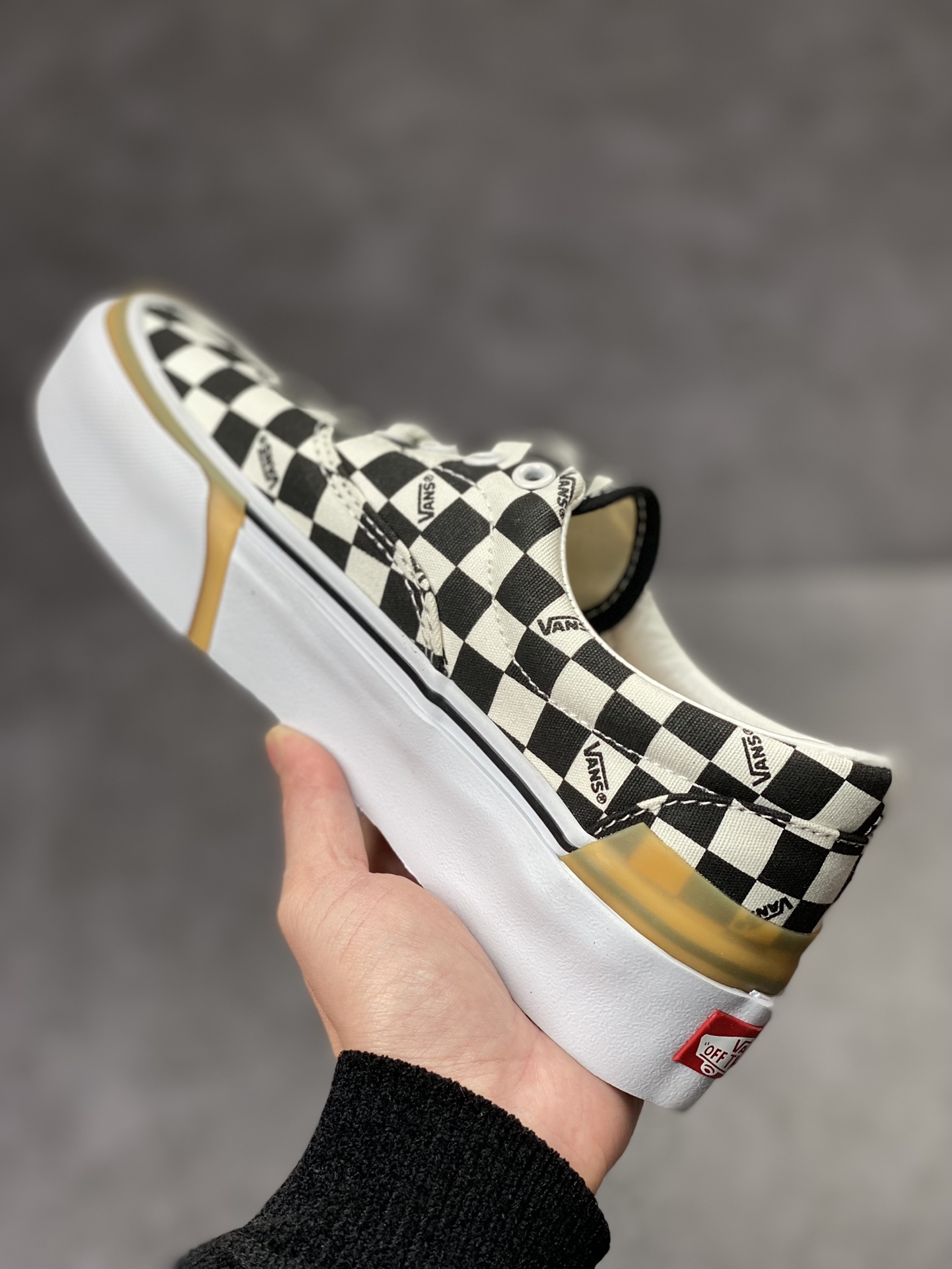 Vans Era stacked ultra-high classic checkerboard sports skateboard shoes for men and women VN0A4BTOVLV