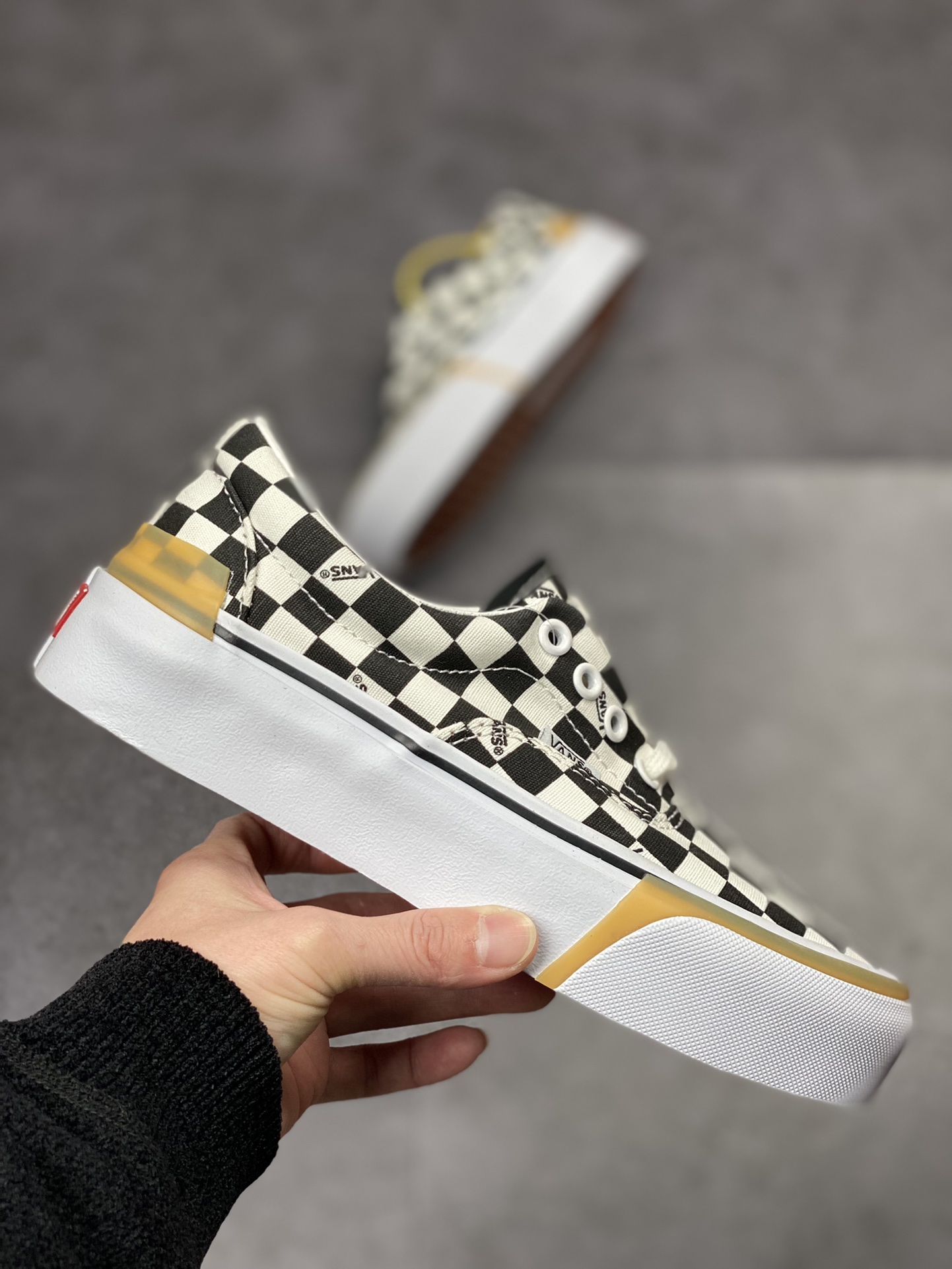 Vans Era stacked ultra-high classic checkerboard sports skateboard shoes for men and women VN0A4BTOVLV