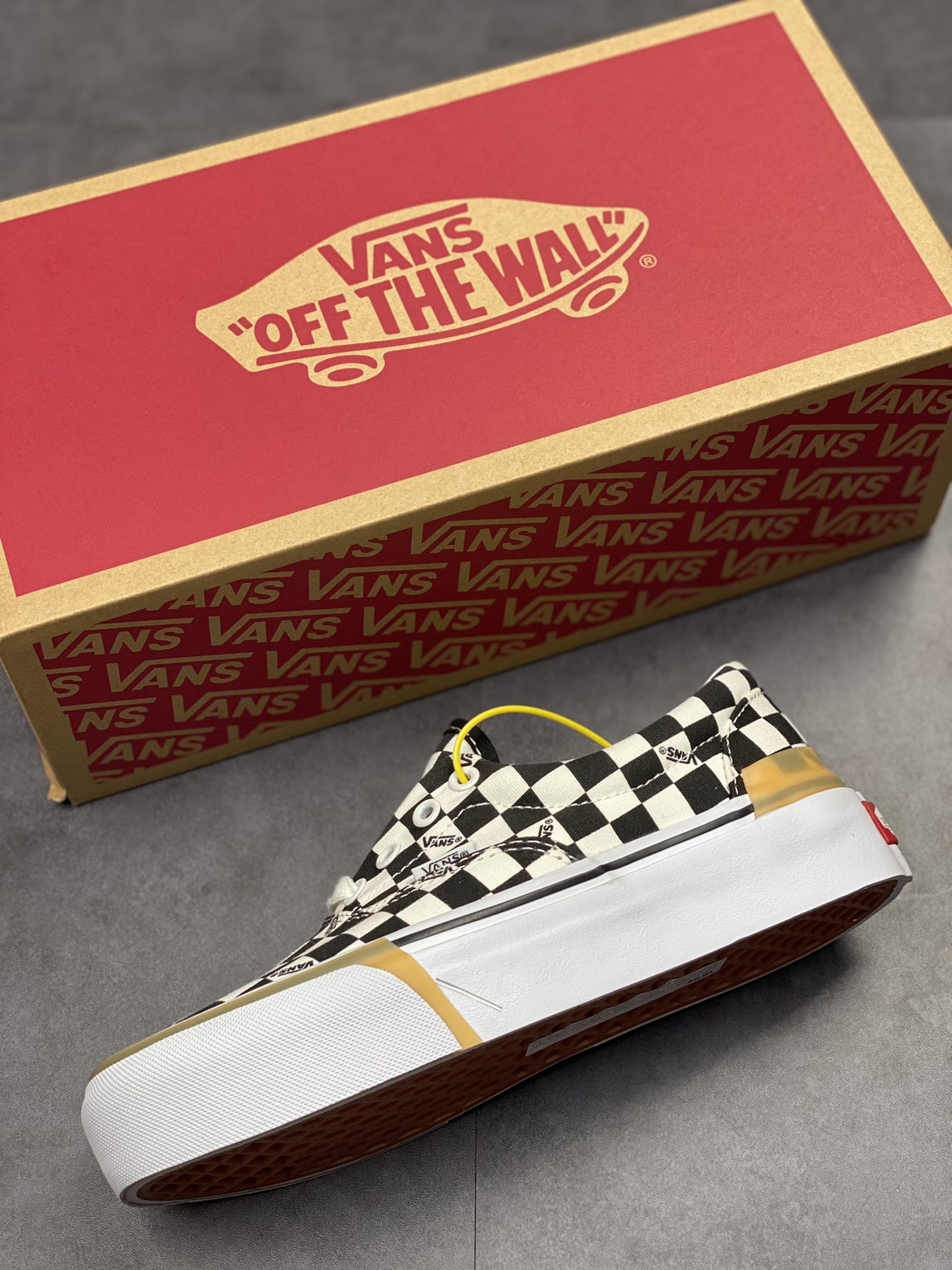 Vans Era stacked ultra-high classic checkerboard sports skateboard shoes for men and women VN0A4BTOVLV