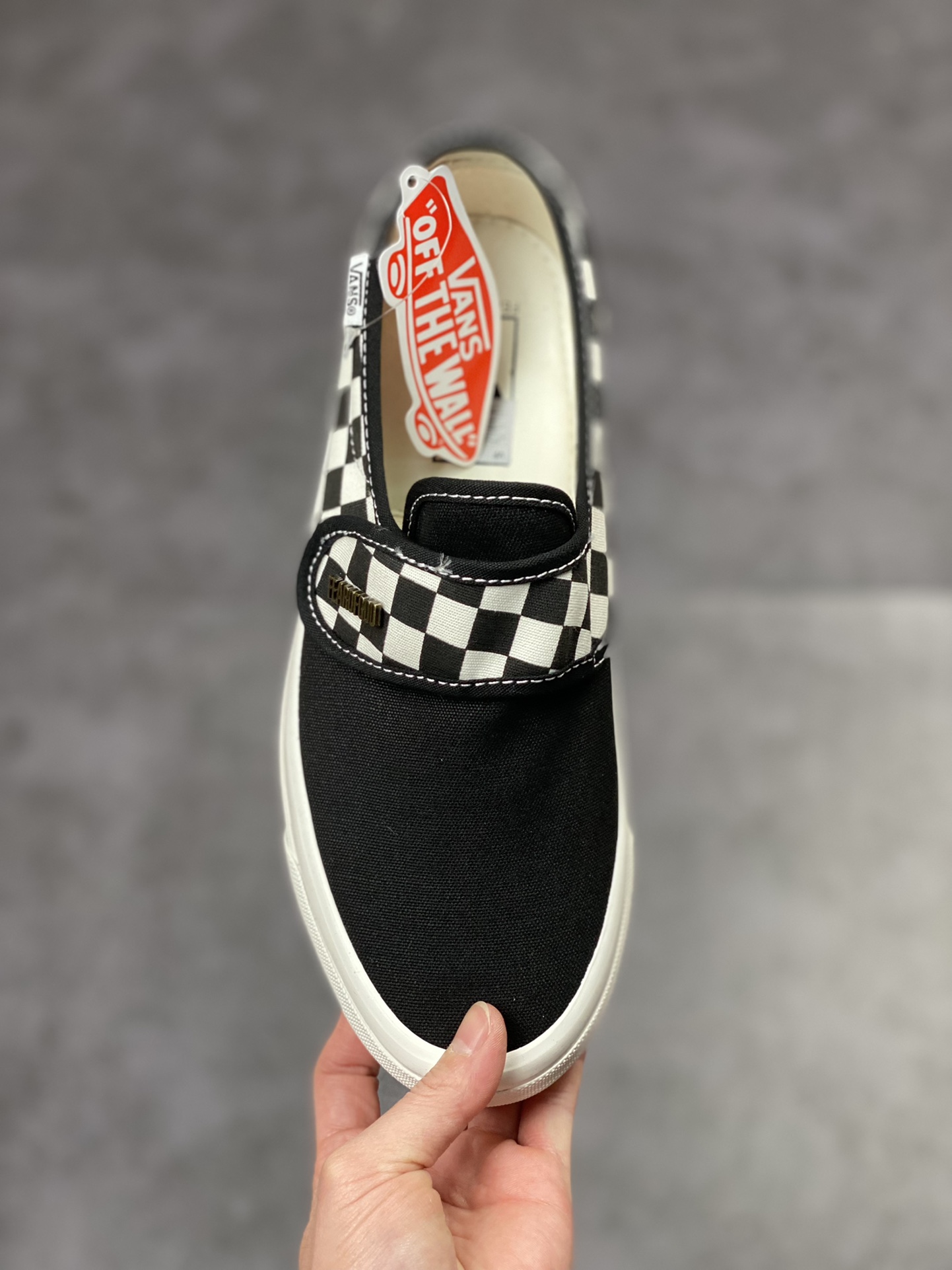 Vans Slip-On47V DX Anaheim Velcro retro casual canvas shoes