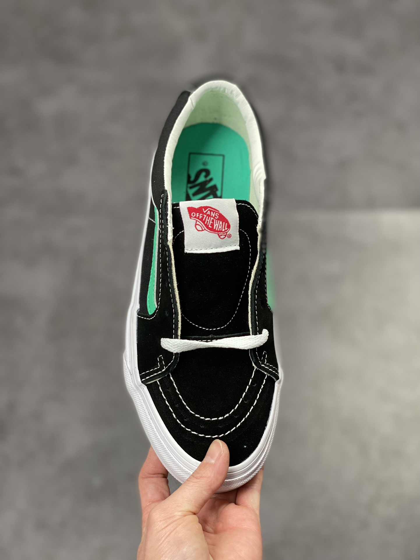 Vans Sk8-Low Shawn Yue's same style 2022 spring and summer new retro black and green low-top casual sneakers VN0A4UW15A5