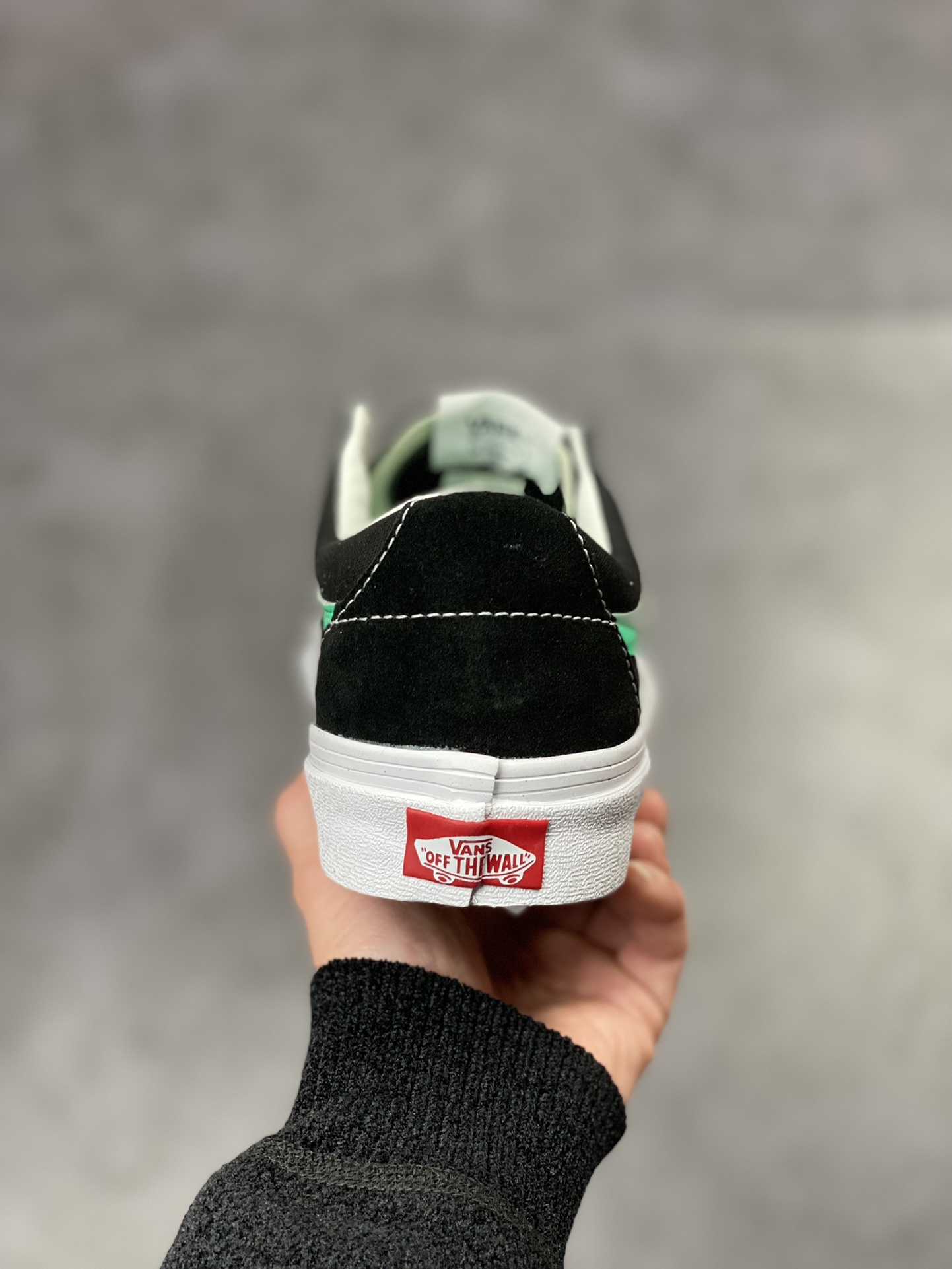 Vans Sk8-Low Shawn Yue's same style 2022 spring and summer new retro black and green low-top casual sneakers VN0A4UW15A5