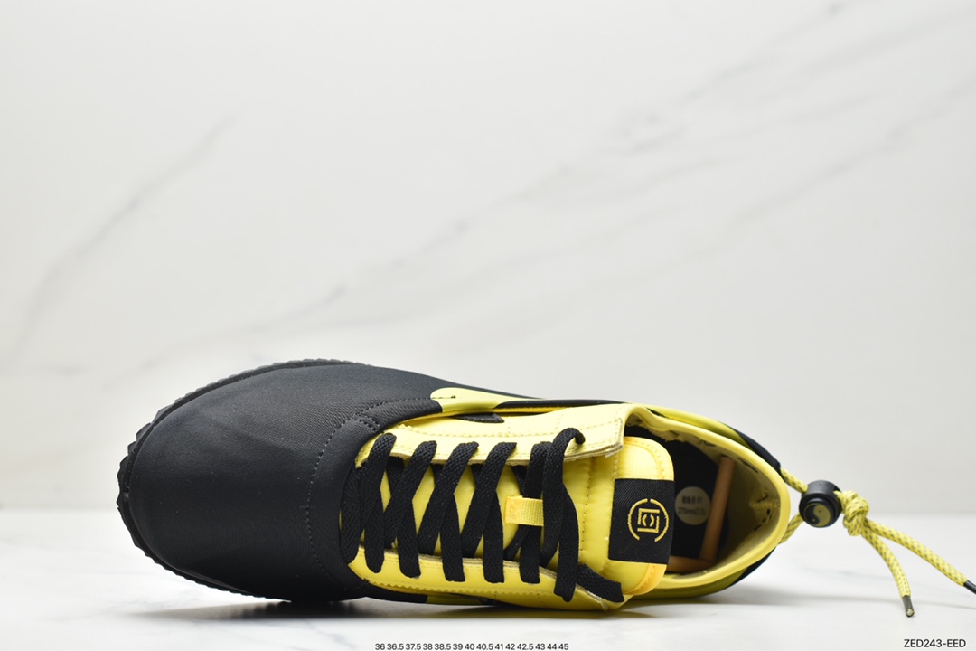 270 CLOT x Nike Cortez Clotez 3 IN 1 SP”Bruce Lee”阿甘三合一改良系列低帮复古经典休闲运动慢跑鞋“李小龙黑黄”DZ3239-001