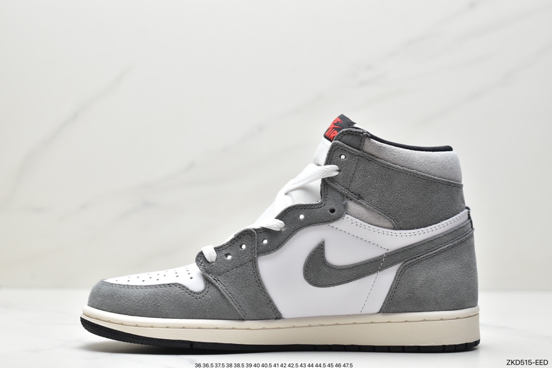 270 Air Jordan 1 High ” Washed Black ” 灰黑 AJ1乔1高帮文化篮球鞋 DZ5485-051