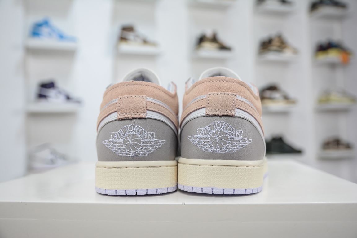 200 原装Air Jordan AJ1 Low 低帮 解构灰粉 DN1635-002