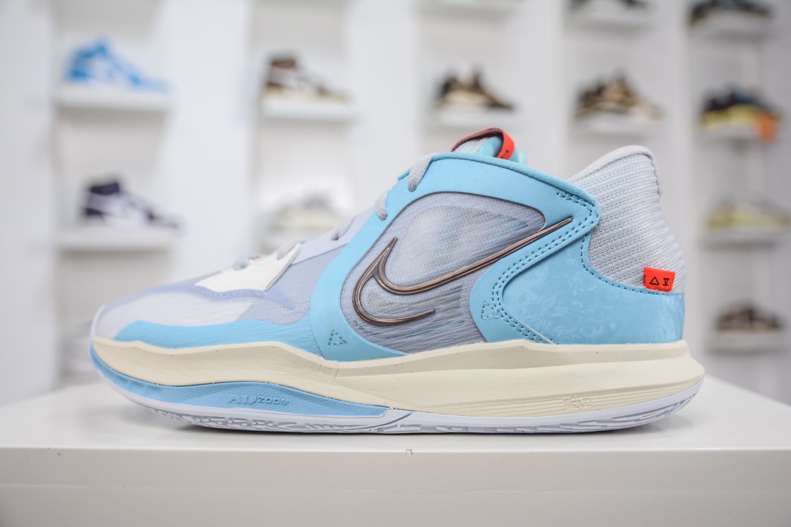 290 纯原KYRIE LOW 5 欧文低帮5代实战篮球鞋 灰蓝 DJ6012-003