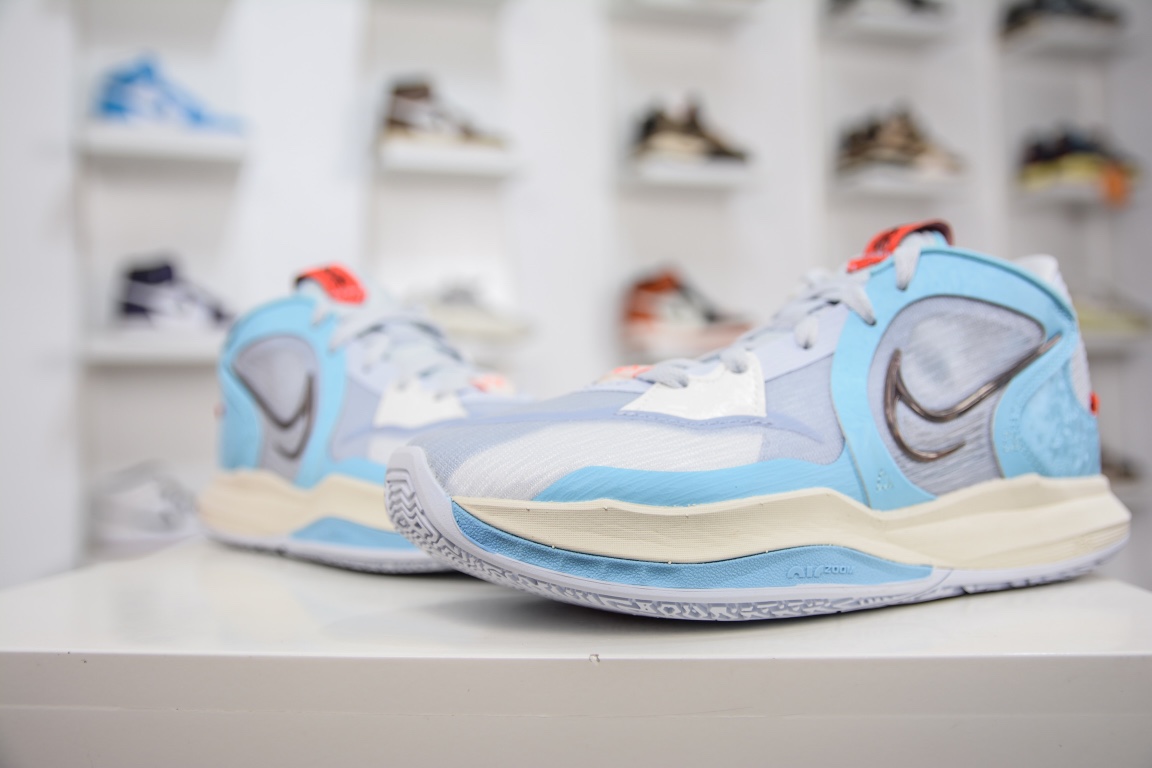 290 纯原KYRIE LOW 5 欧文低帮5代实战篮球鞋 灰蓝 DJ6012-003
