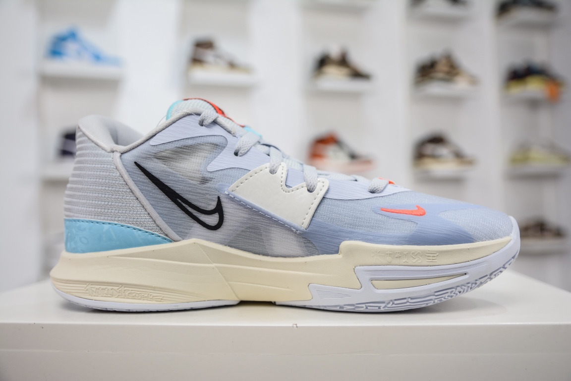 290 纯原KYRIE LOW 5 欧文低帮5代实战篮球鞋 灰蓝 DJ6012-003