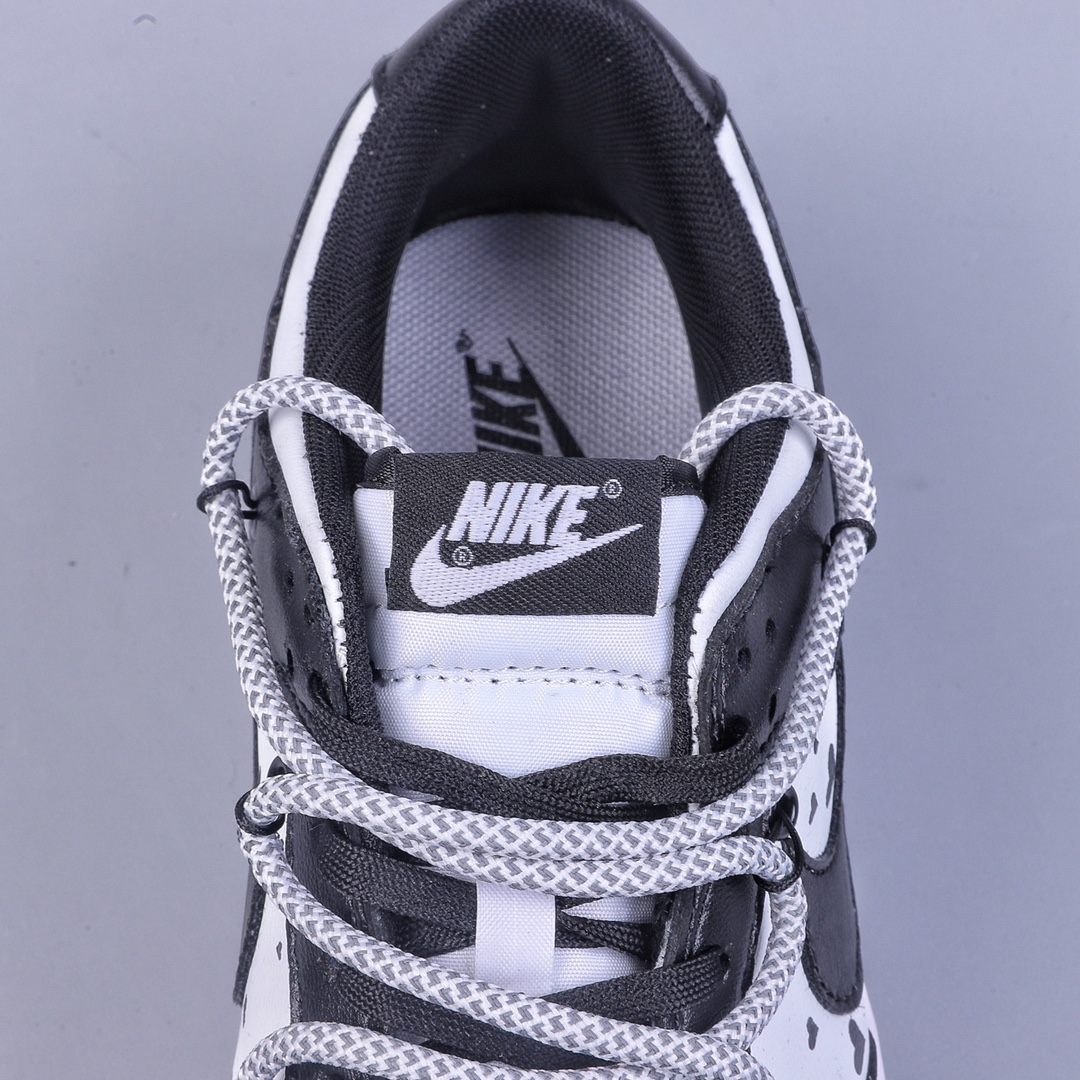 200 Nike Dunk Low 黑白小熊猫 情人节 定制版解构绑带休闲板鞋 DD1503-106
