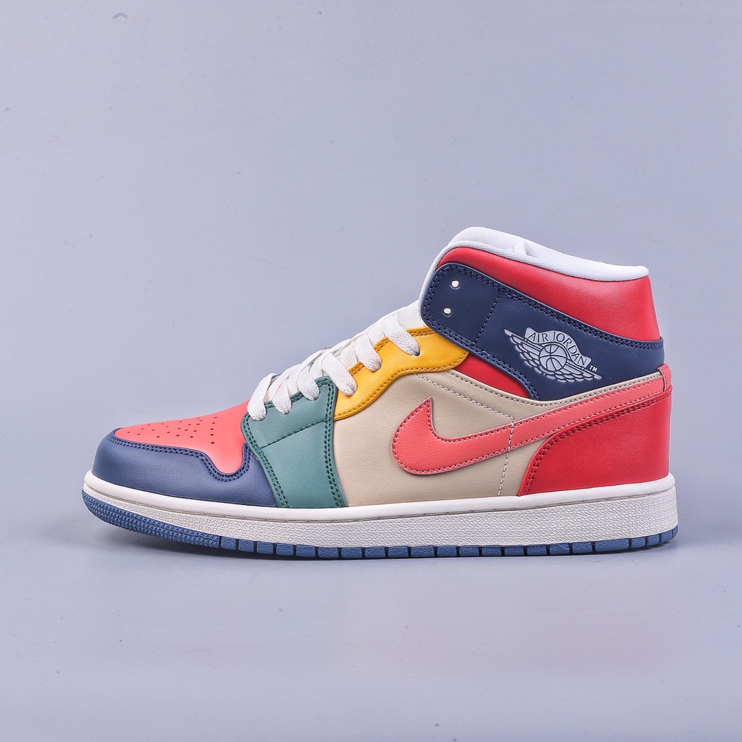 240 Air Jordan 1 Mid 蓝粉红 中帮系列 DN3738-400