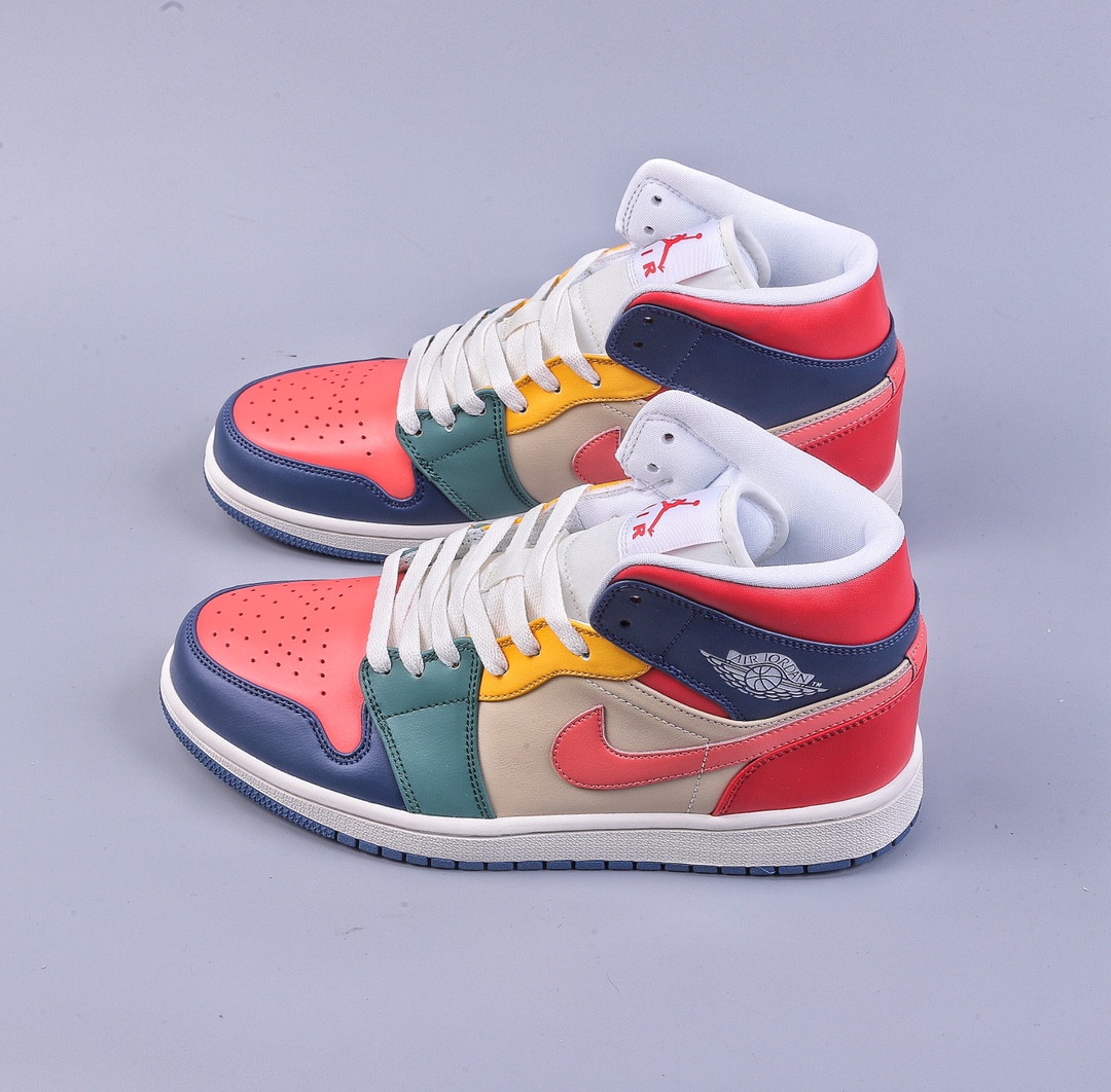 240 Air Jordan 1 Mid 蓝粉红 中帮系列 DN3738-400