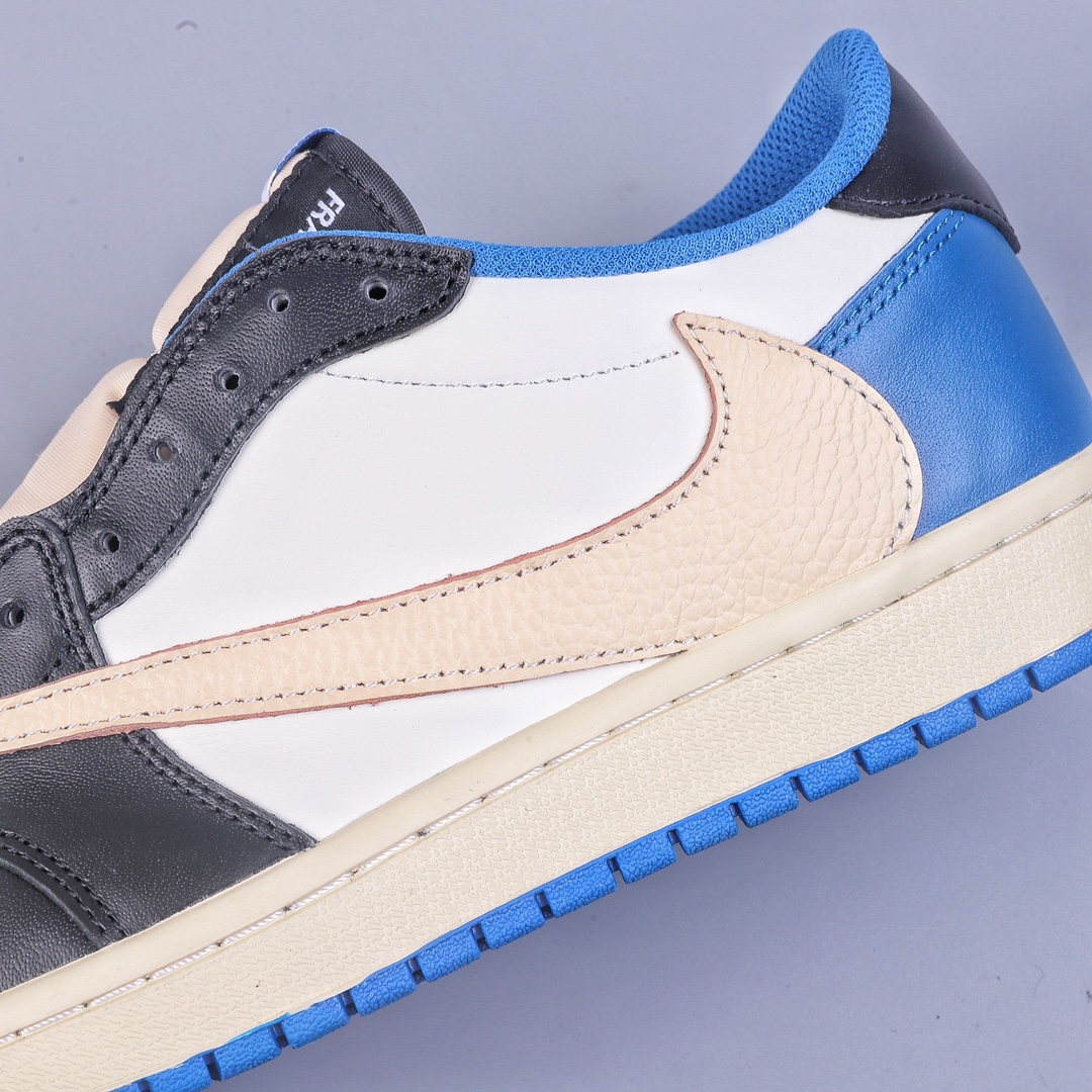 260 LL版Travis Scott x Fragment x Air Jordan AJ1 Low OG SP 三方联名闪电倒钩低帮 DM7866-140