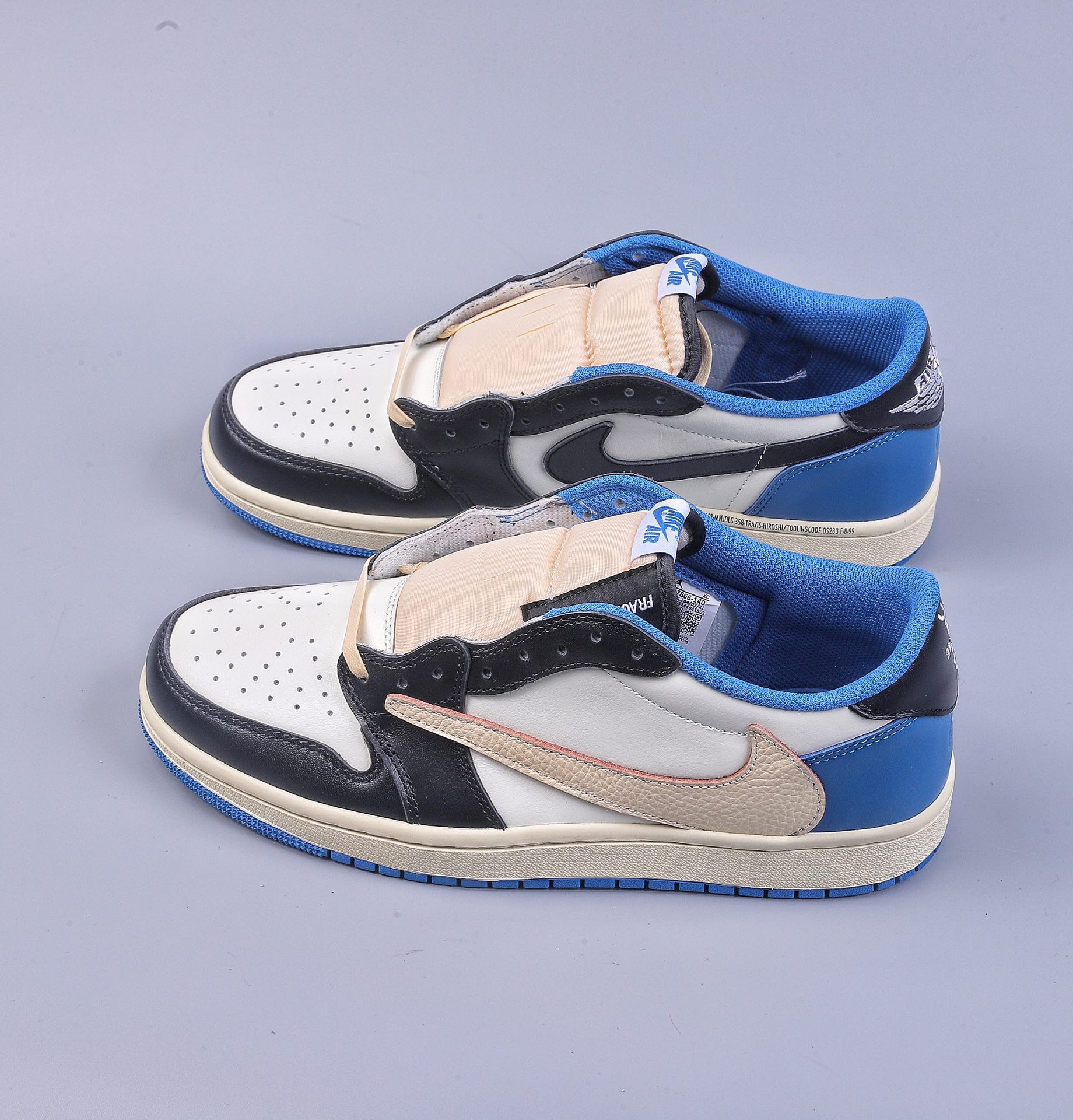 260 LL版Travis Scott x Fragment x Air Jordan AJ1 Low OG SP 三方联名闪电倒钩低帮 DM7866-140