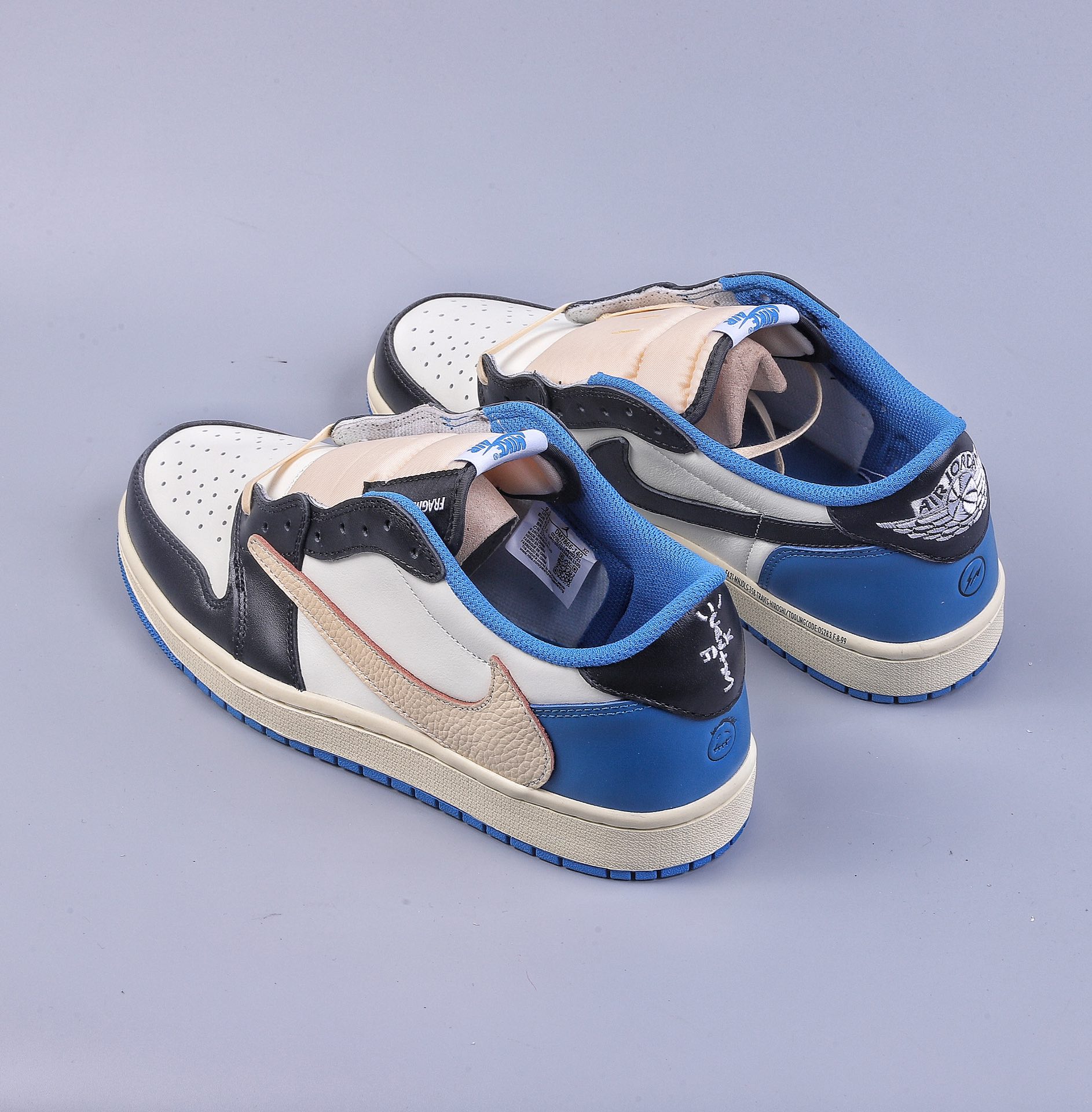 260 LL版Travis Scott x Fragment x Air Jordan AJ1 Low OG SP 三方联名闪电倒钩低帮 DM7866-140