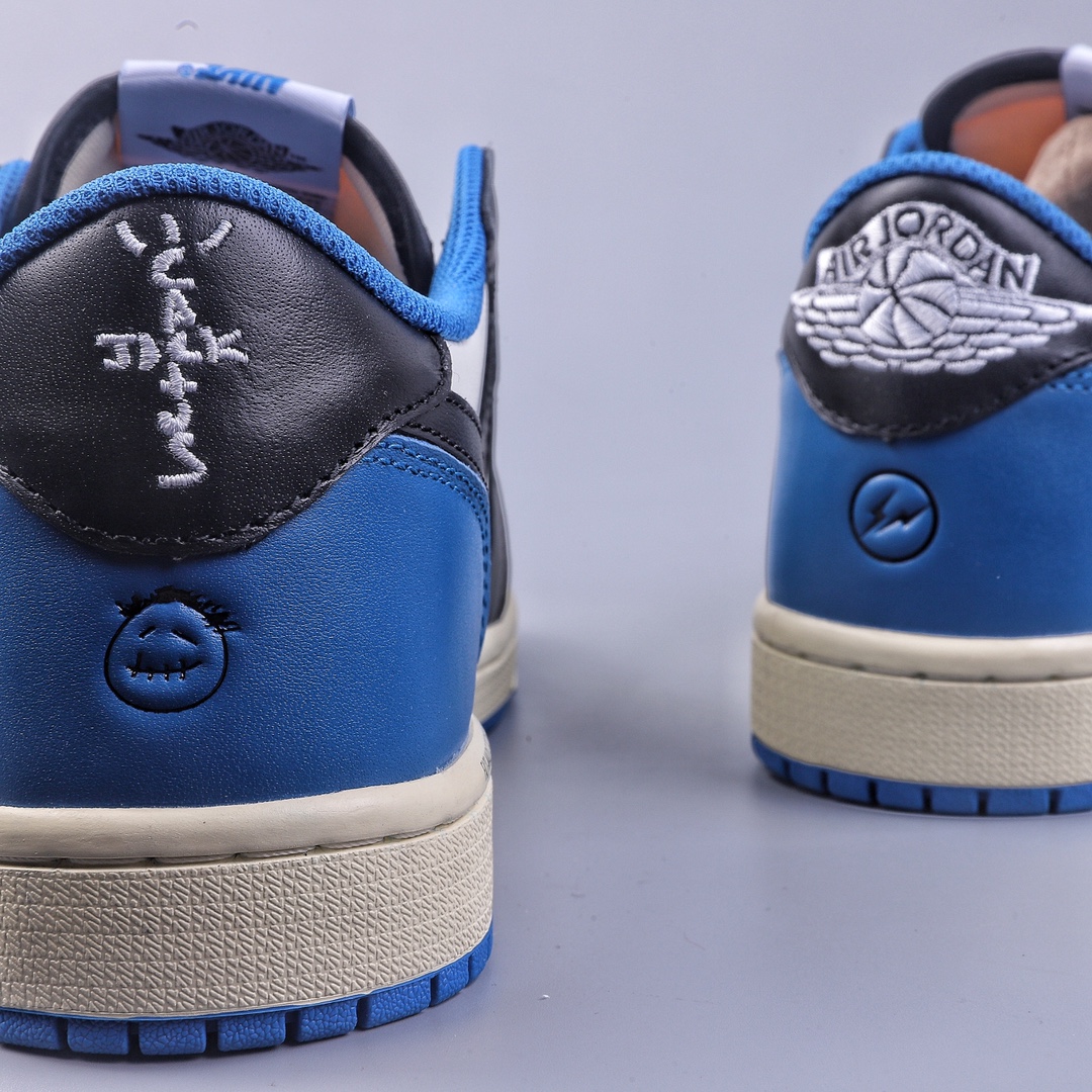 260 LL版Travis Scott x Fragment x Air Jordan AJ1 Low OG SP 三方联名闪电倒钩低帮 DM7866-140