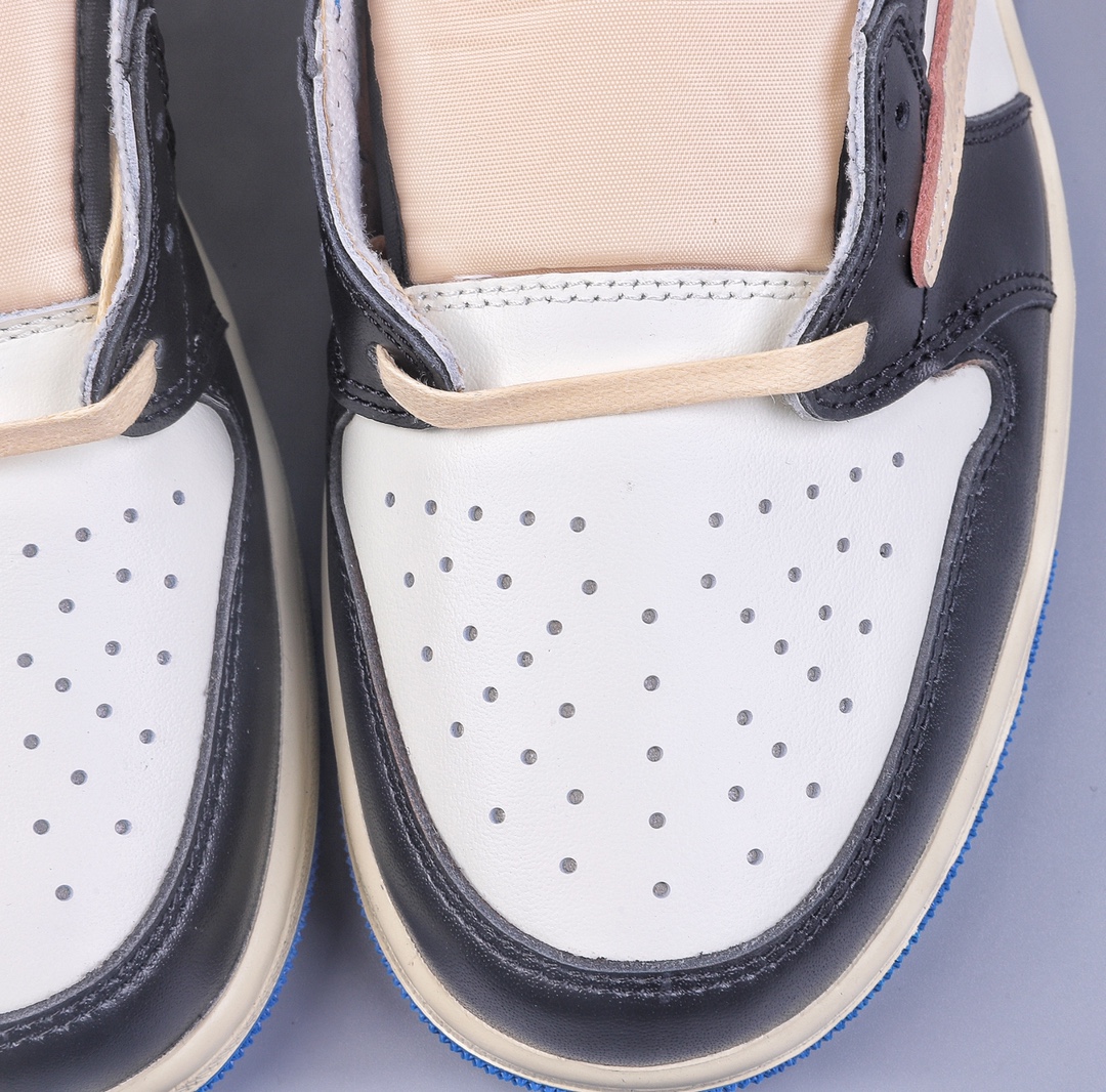 260 LL版Travis Scott x Fragment x Air Jordan AJ1 Low OG SP 三方联名闪电倒钩低帮 DM7866-140